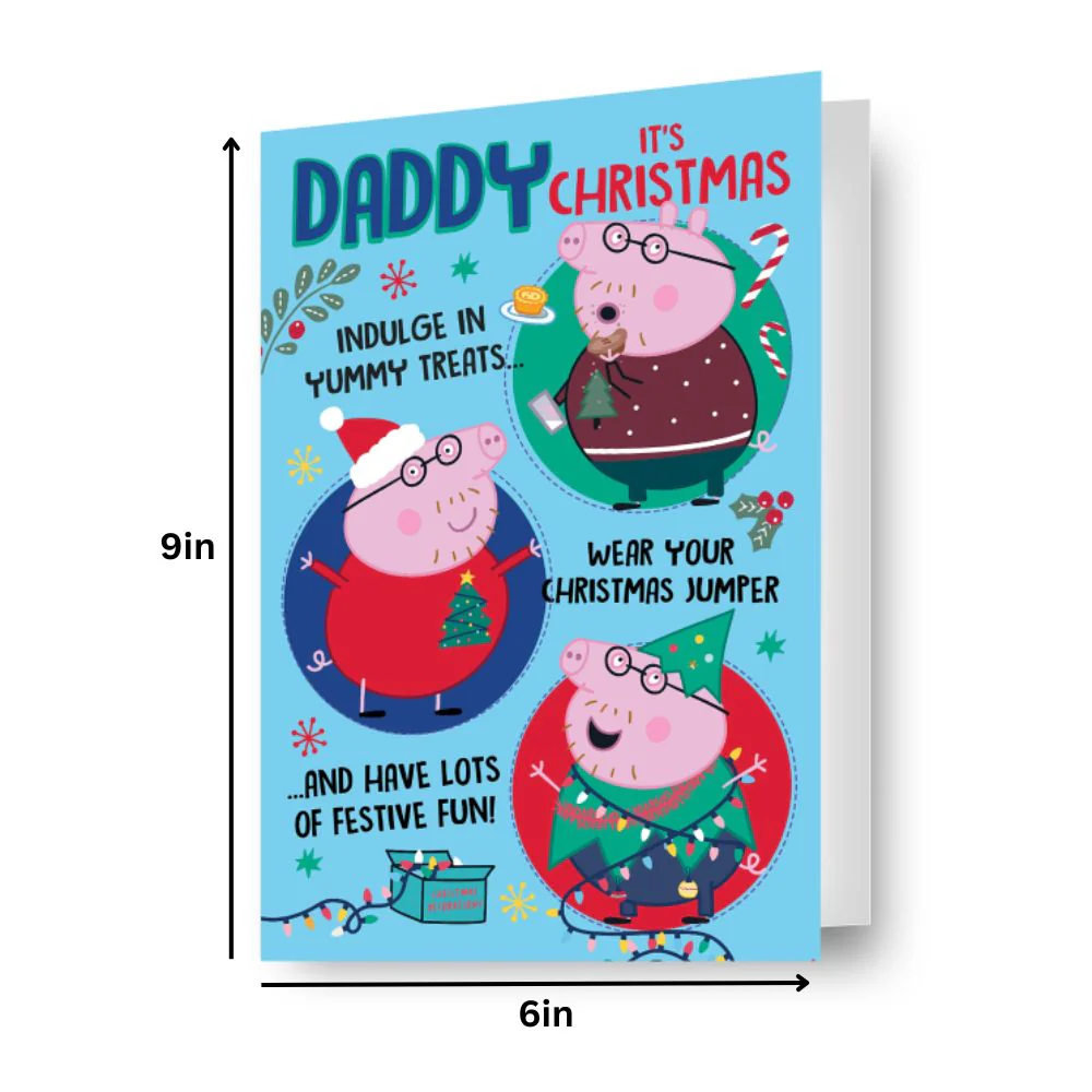 Peppa Pig Daddy Christmas Card - Image 2