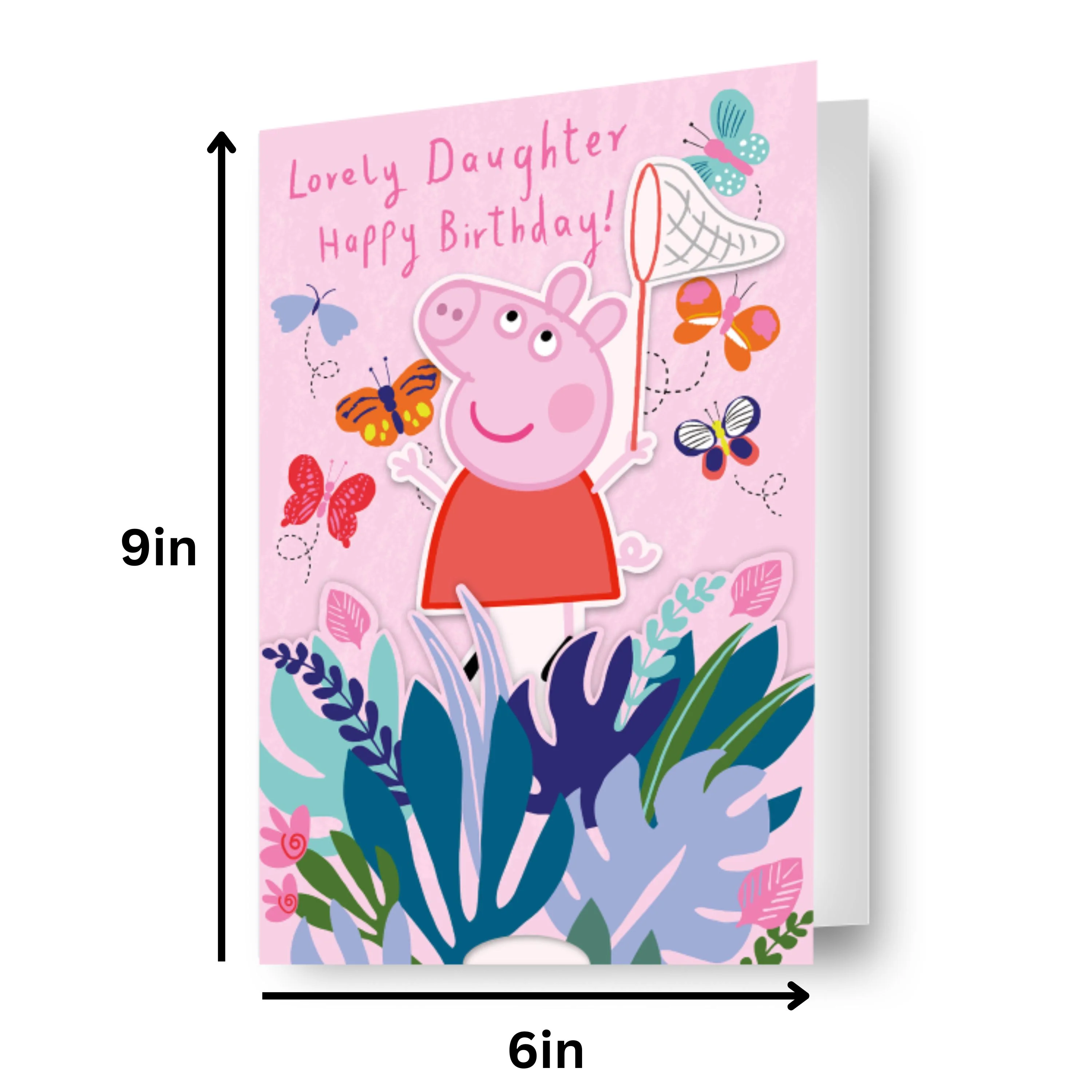 Peppa Pig Daughter Butterfly Birthday Card - Image 2