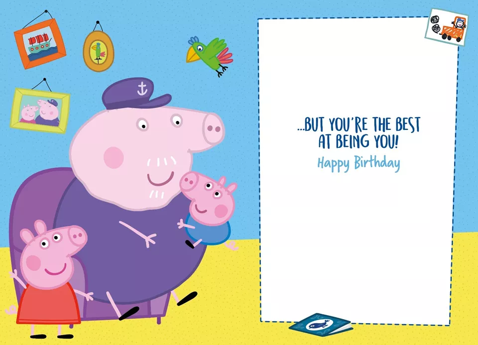 Peppa Pig Grandad Pig Birthday Card - Image 4