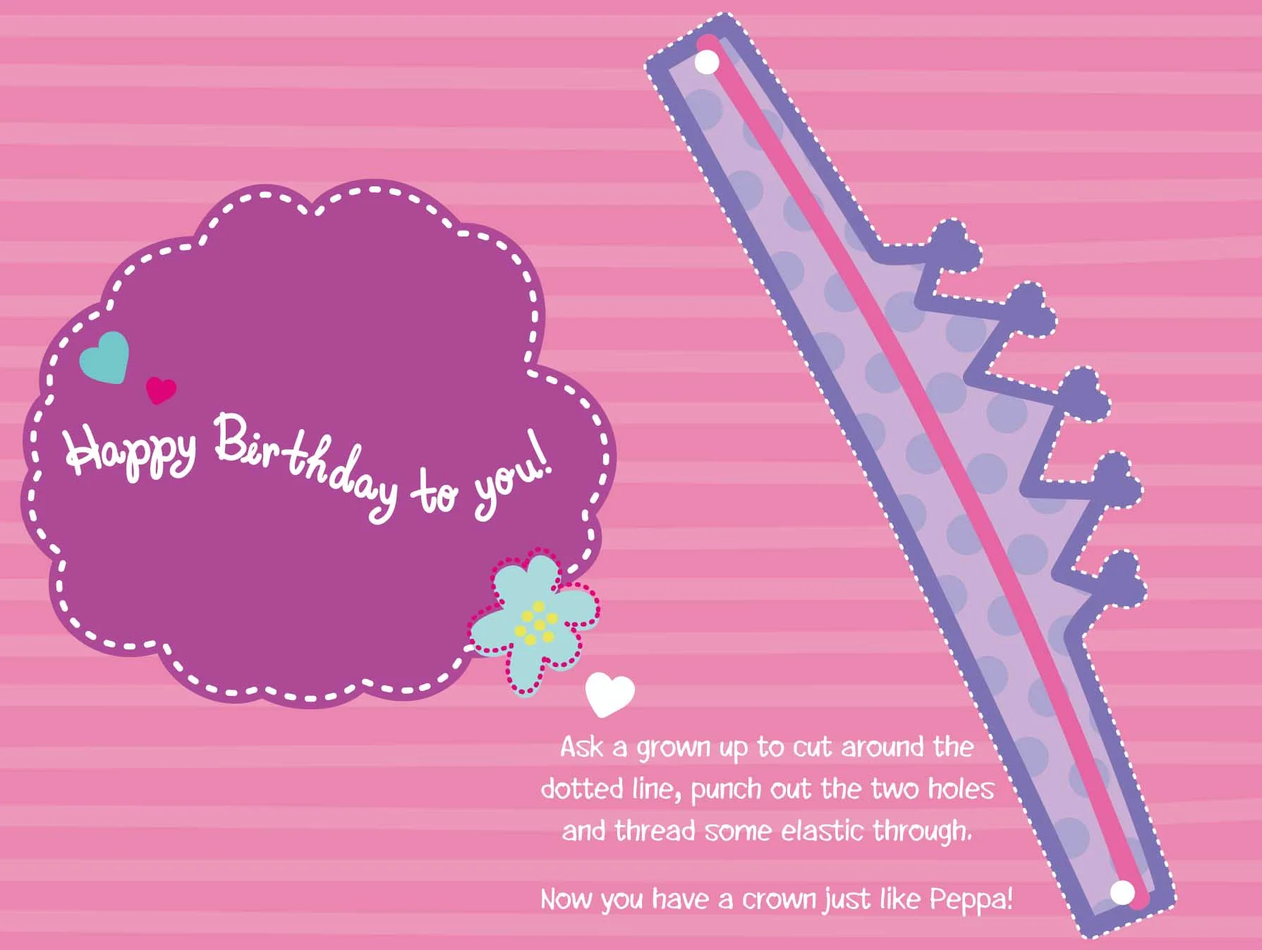 Peppa Pig Granddaughter Birthday Card with Badge - Image 4