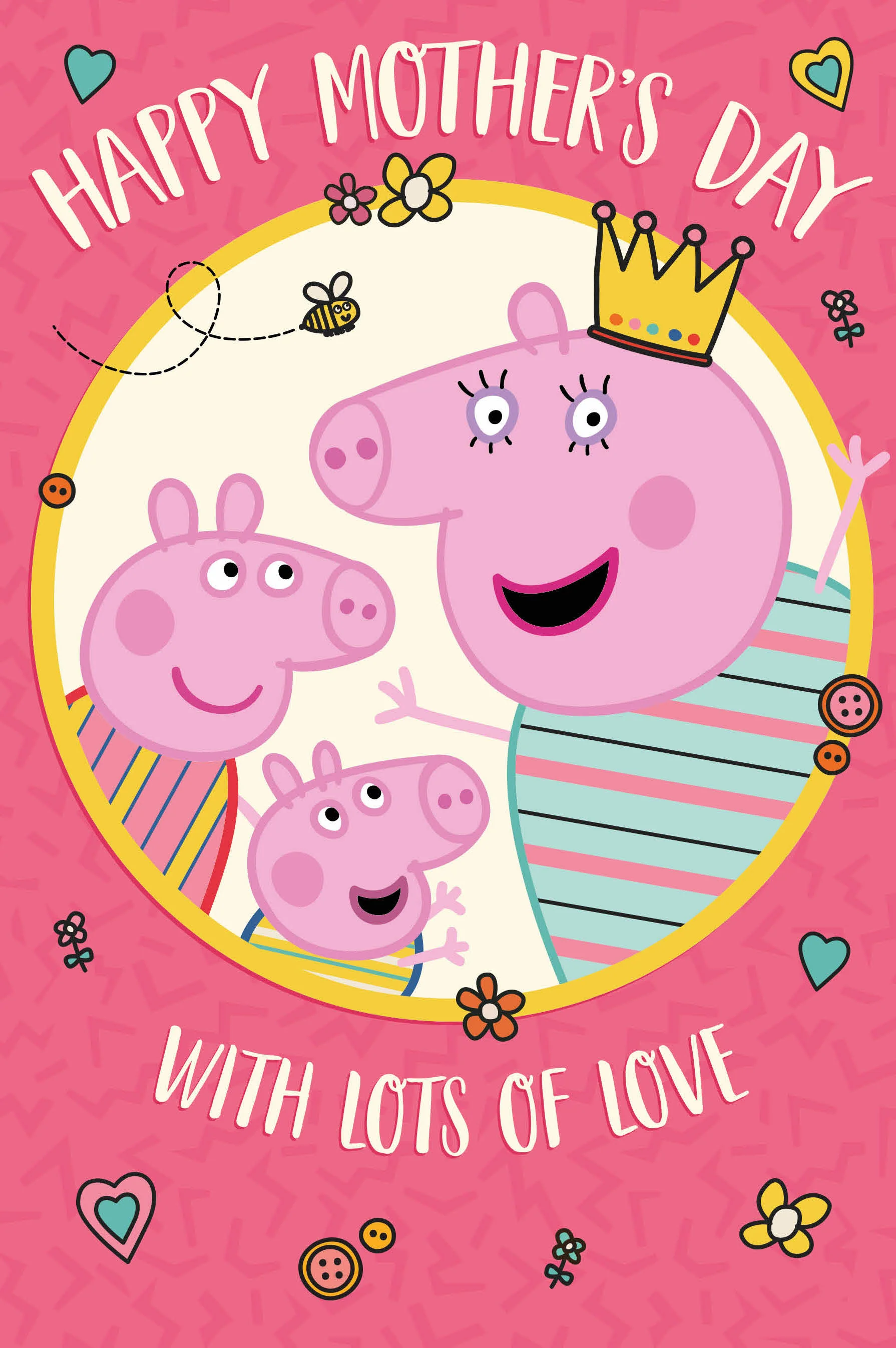 Peppa Pig 'With Lots Of Love' Mother's Day Card - Image 3