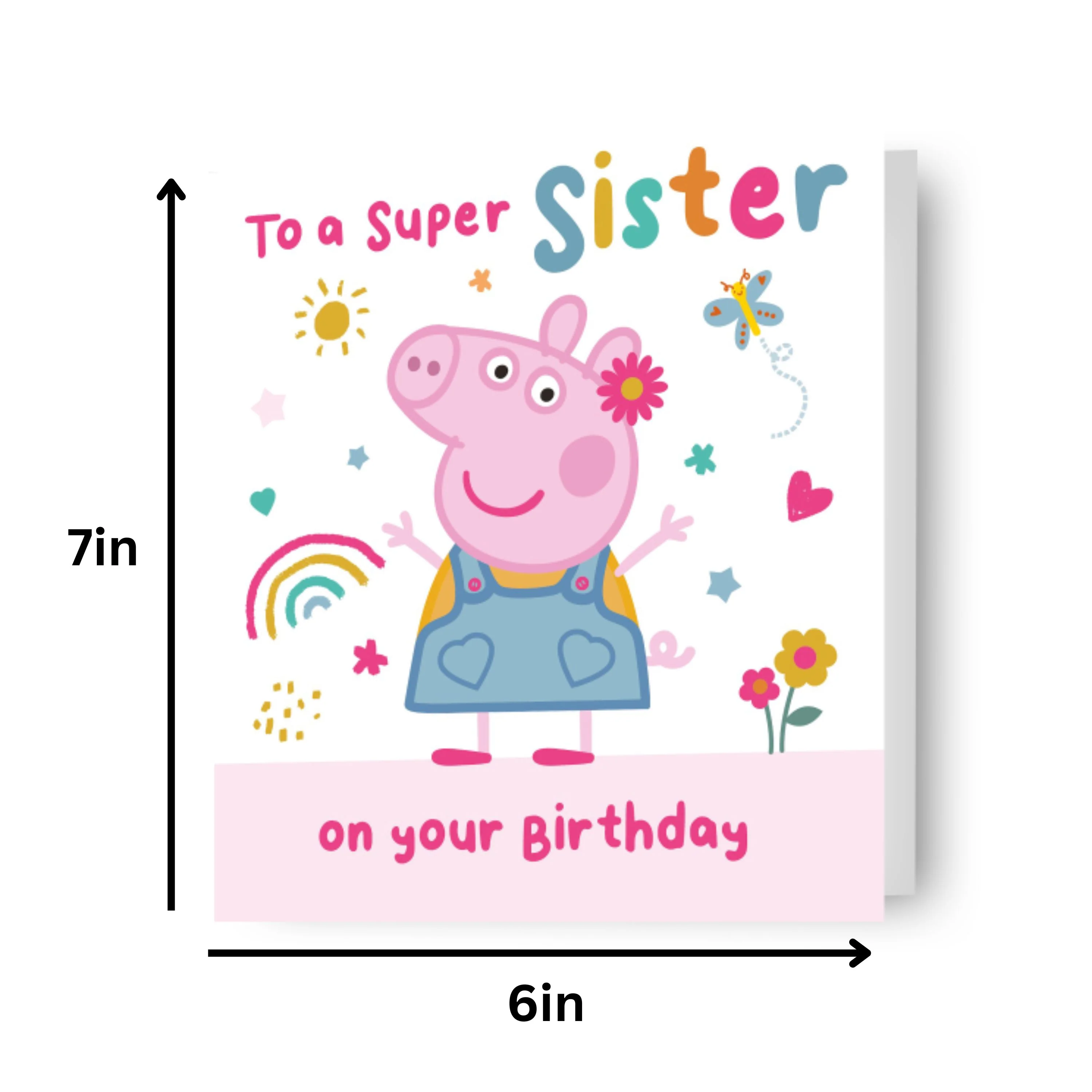 Peppa Pig Sister Birthday Card - Image 2