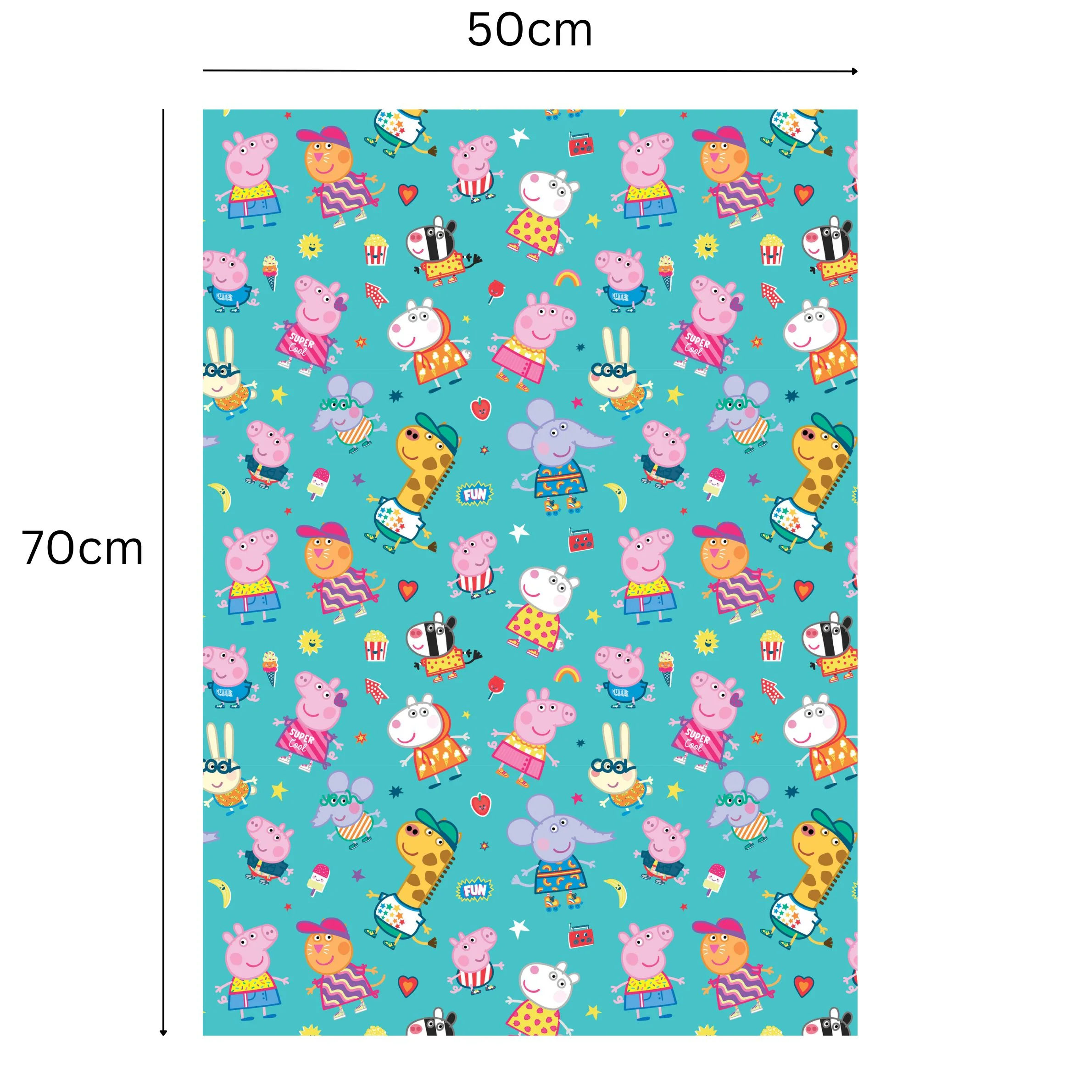 Peppa Pig 2 Sheets & 2 Tags Gift Wrap - Image 2