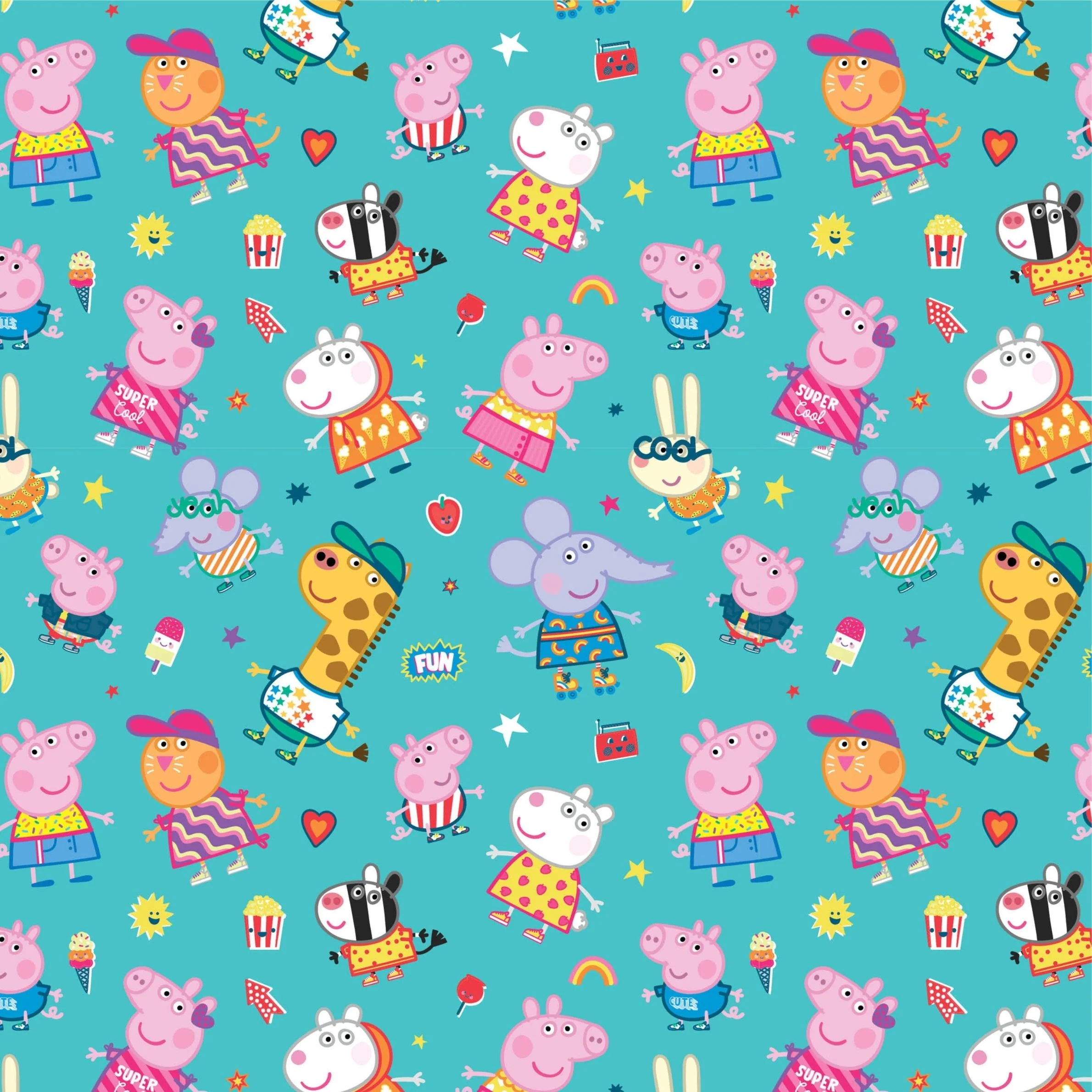 Peppa Pig 2 Sheets & 2 Tags Gift Wrap - Image 3
