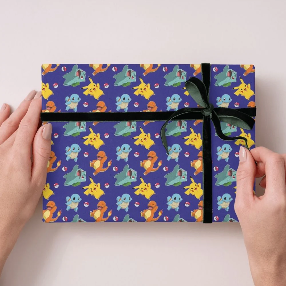 Pokemon 2m Roll Wrapping Paper - 3 Pack Bundle - Image 3