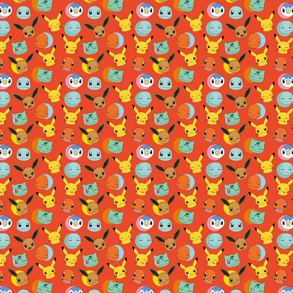 Pokemon 4m Roll Wrapping Paper - 3 Pack Bundle - Image 3