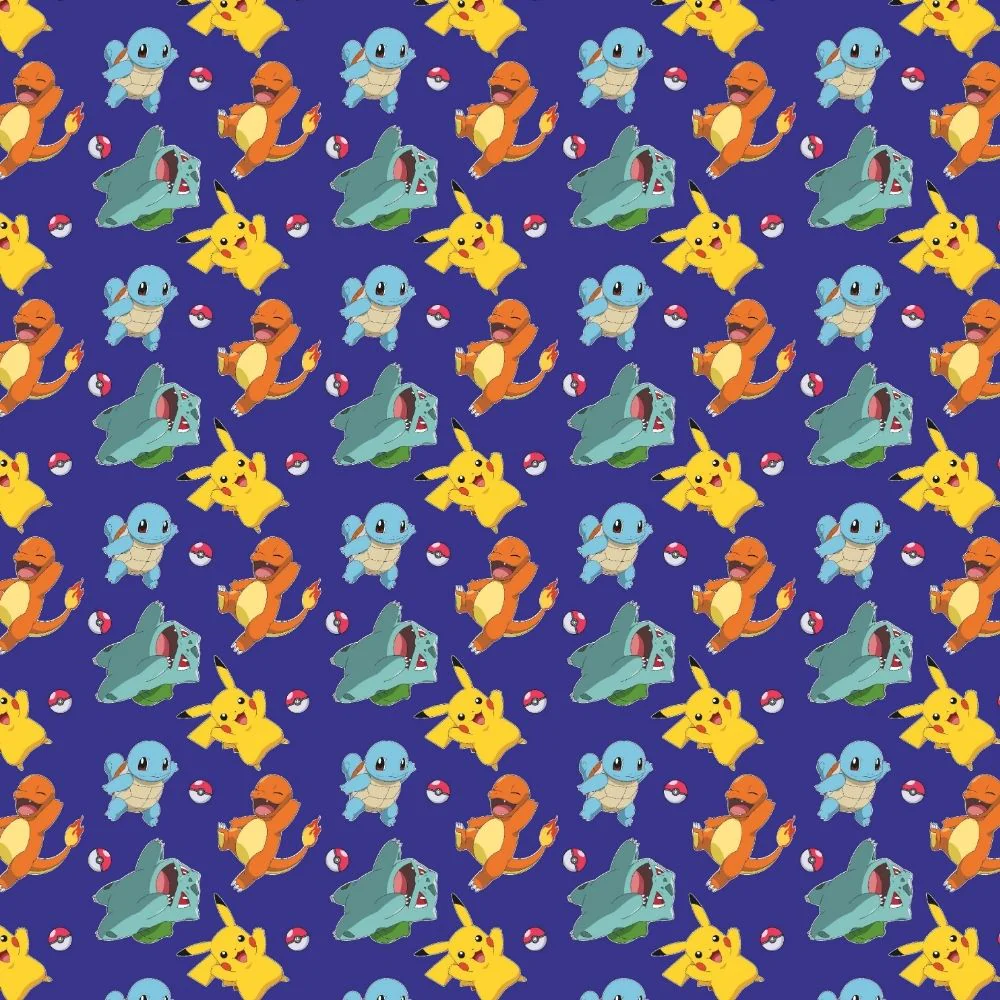 Pokemon 4m Roll Wrapping Paper - 3 Pack Bundle - Image 2