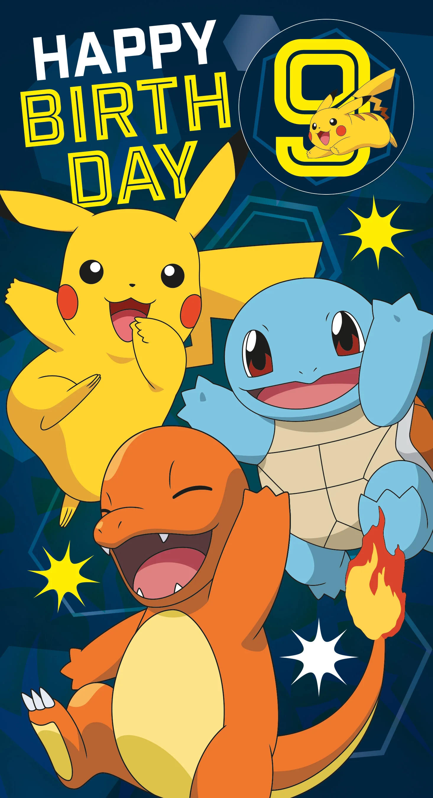 Pokemon Multi Ages 7-14 Sticker Birthday Card - Image 5