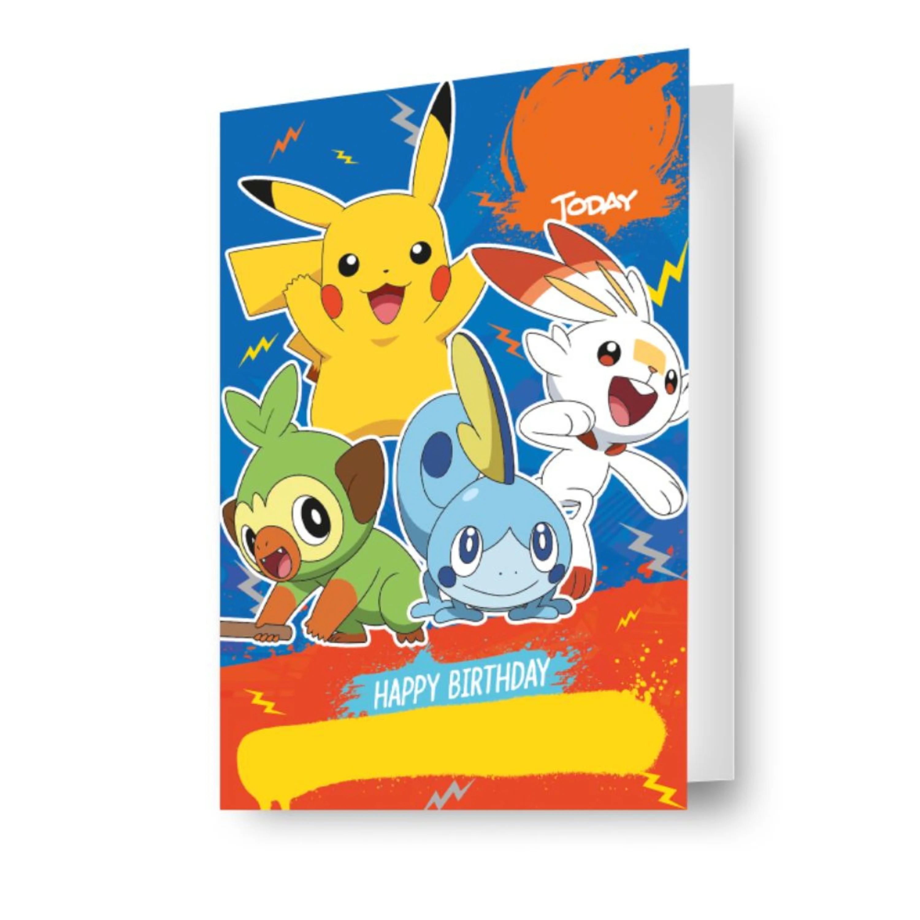 Pokemon Personalise Birthday Card With Sticker Sheet - Image 3