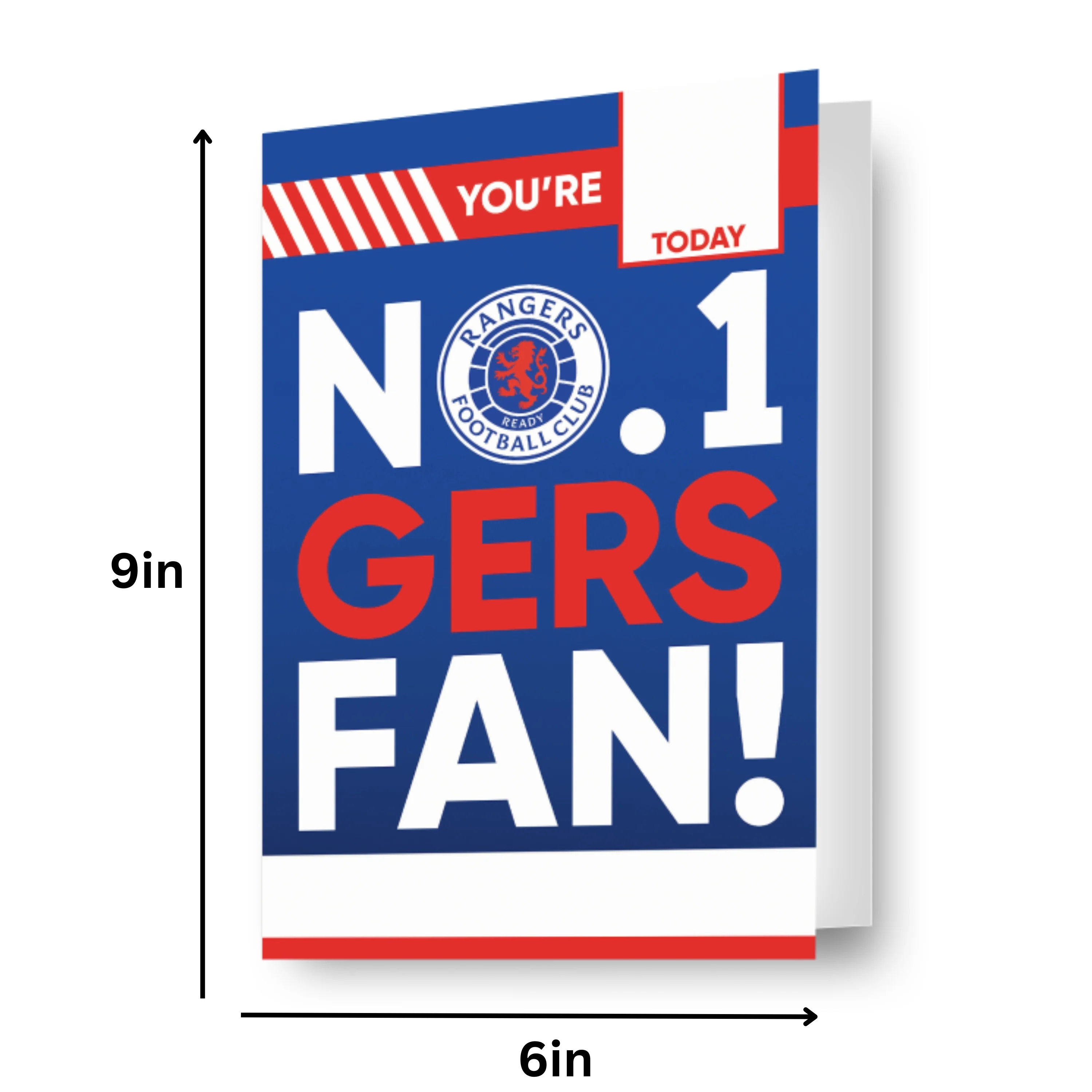 Rangers FC Sticker Birthday Card - Image 2