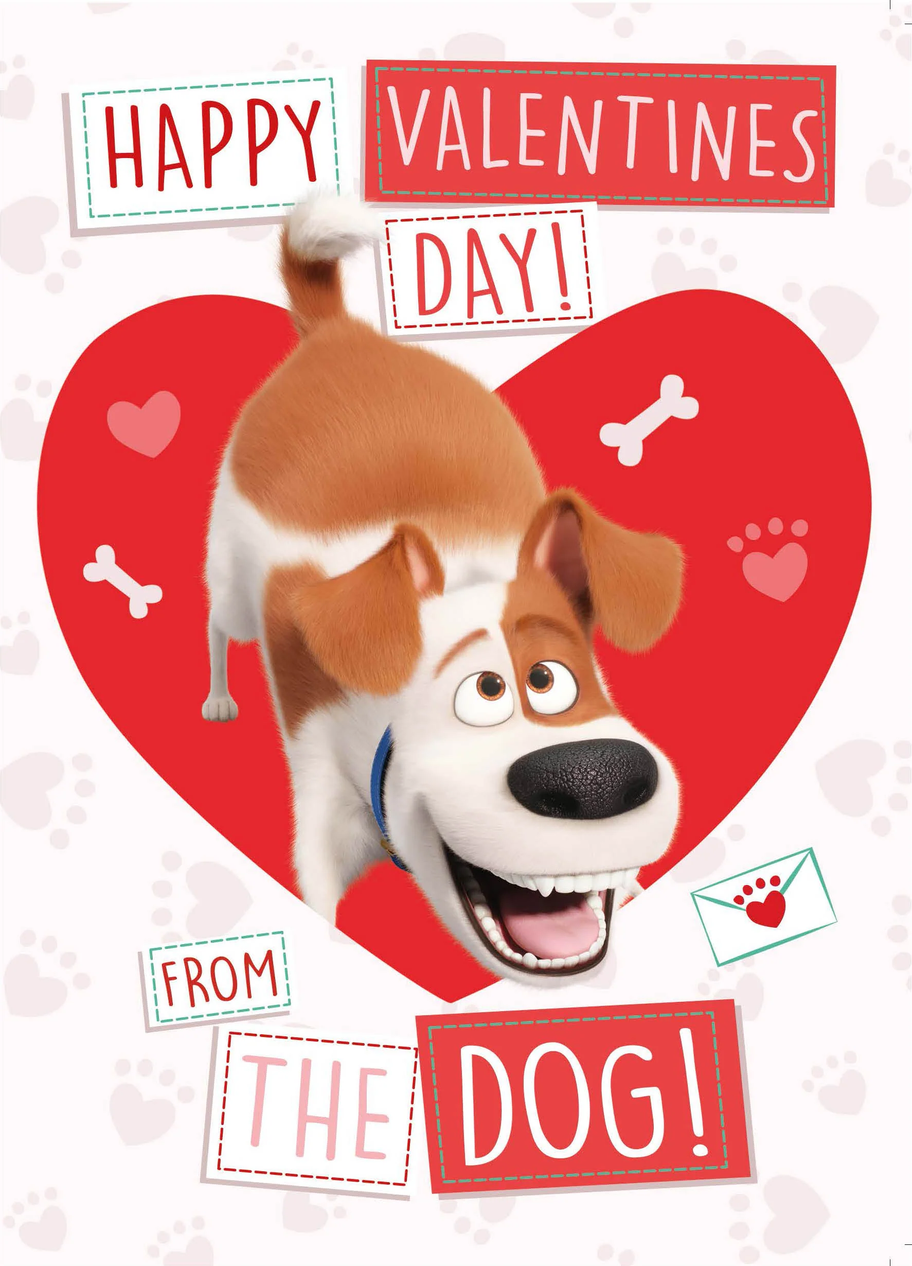 The Secret Life of Pets "From The Dog" Valentine's Day Card - Image 3