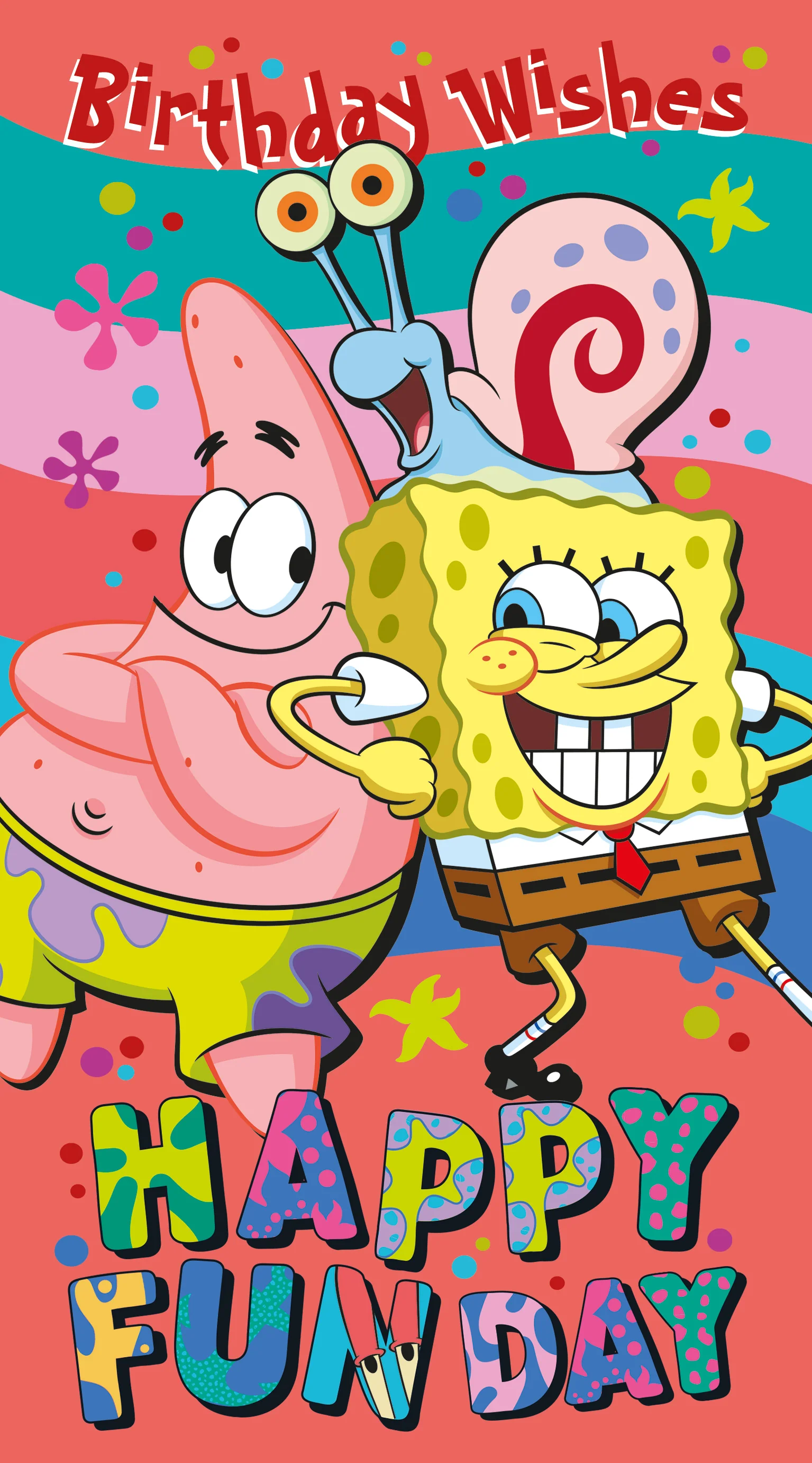 SpongeBob SquarePants Kids Birthday Card - Image 3