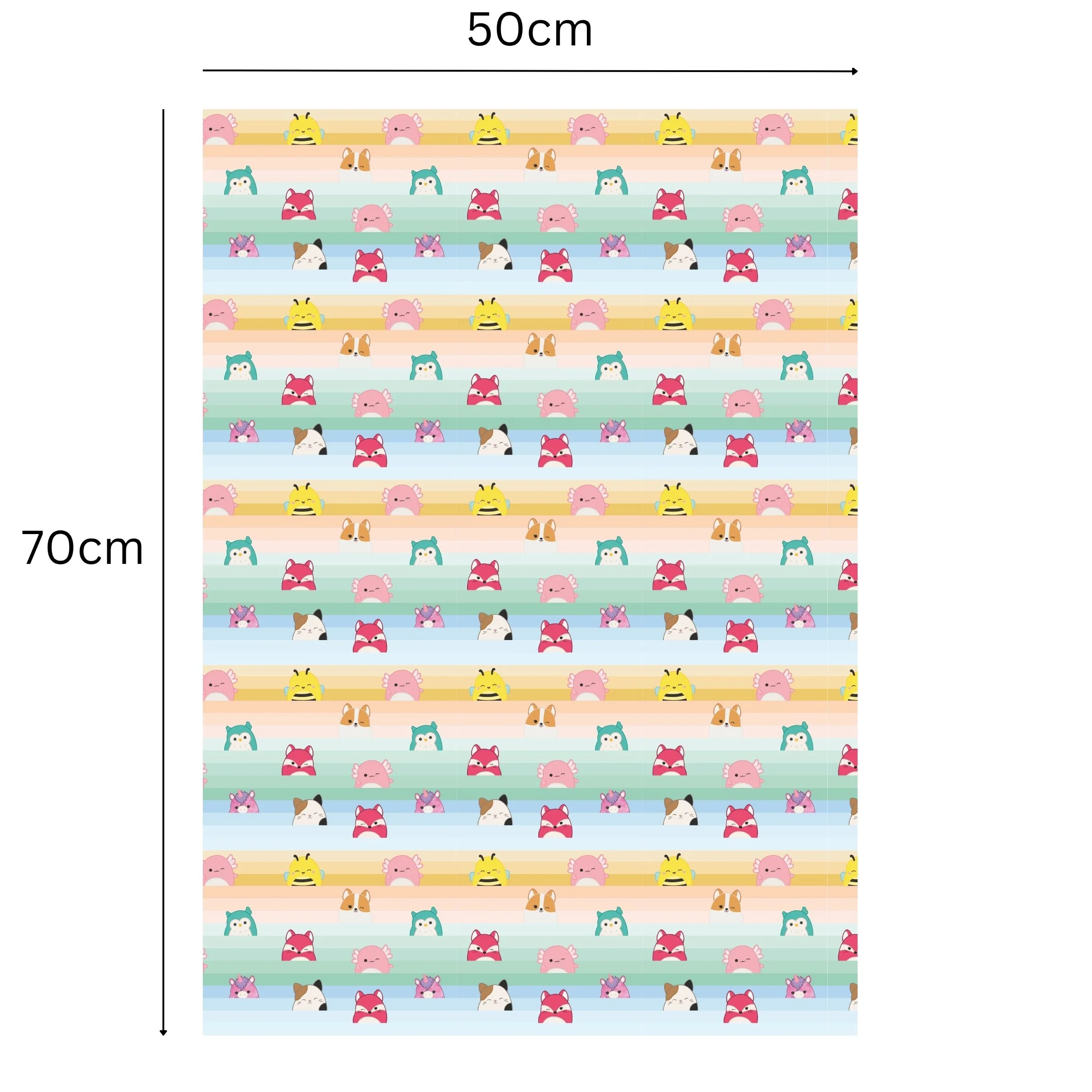 Squishmallows 2 Sheets & 2 Tags Gift Wrap - Image 4