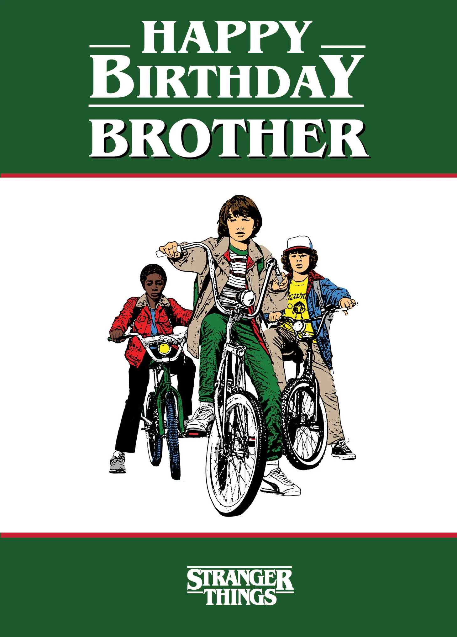 Stranger Things Brother Birthday Card - Image 3