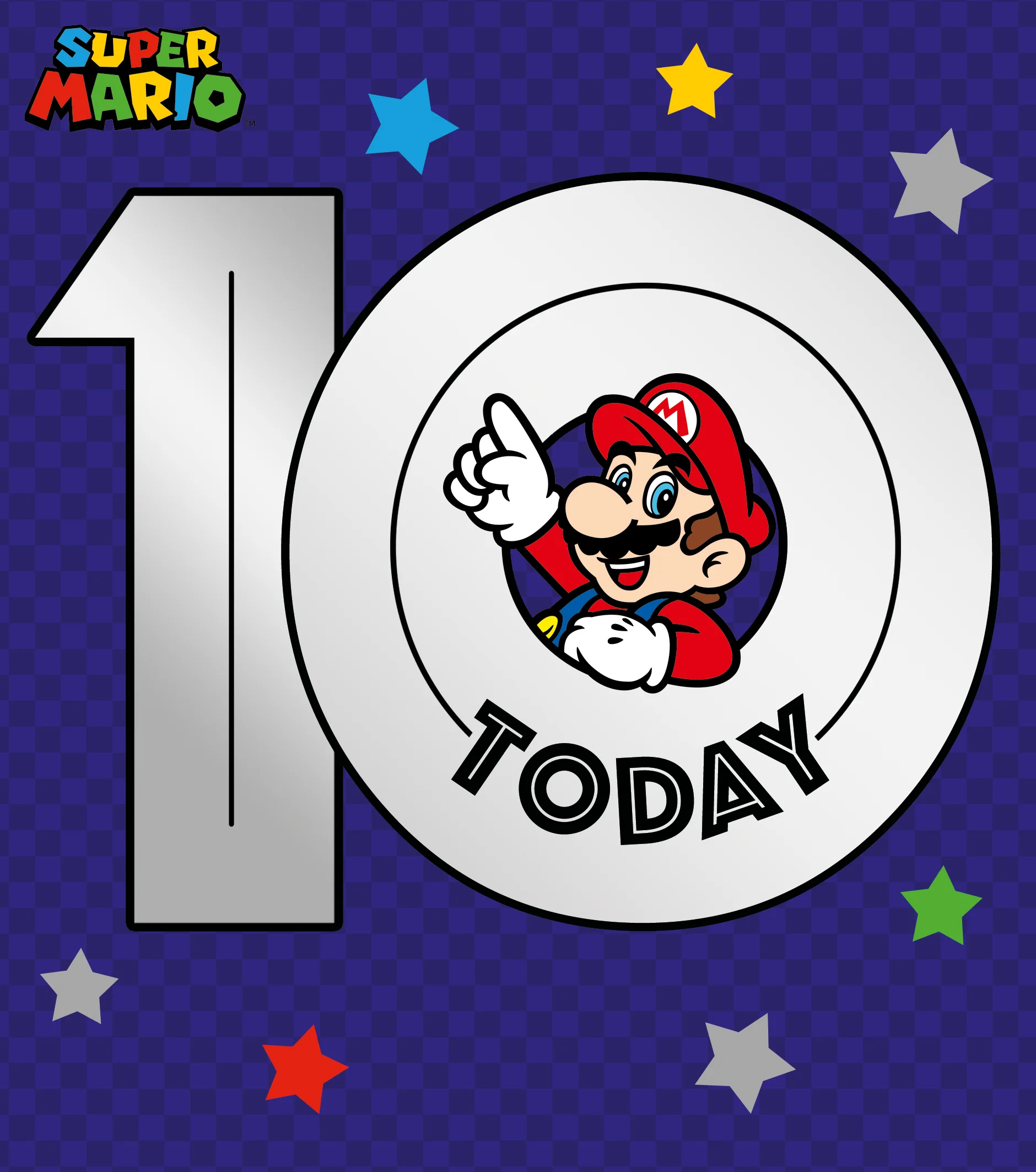 Super Mario Age 10 Birthday Card - Image 3