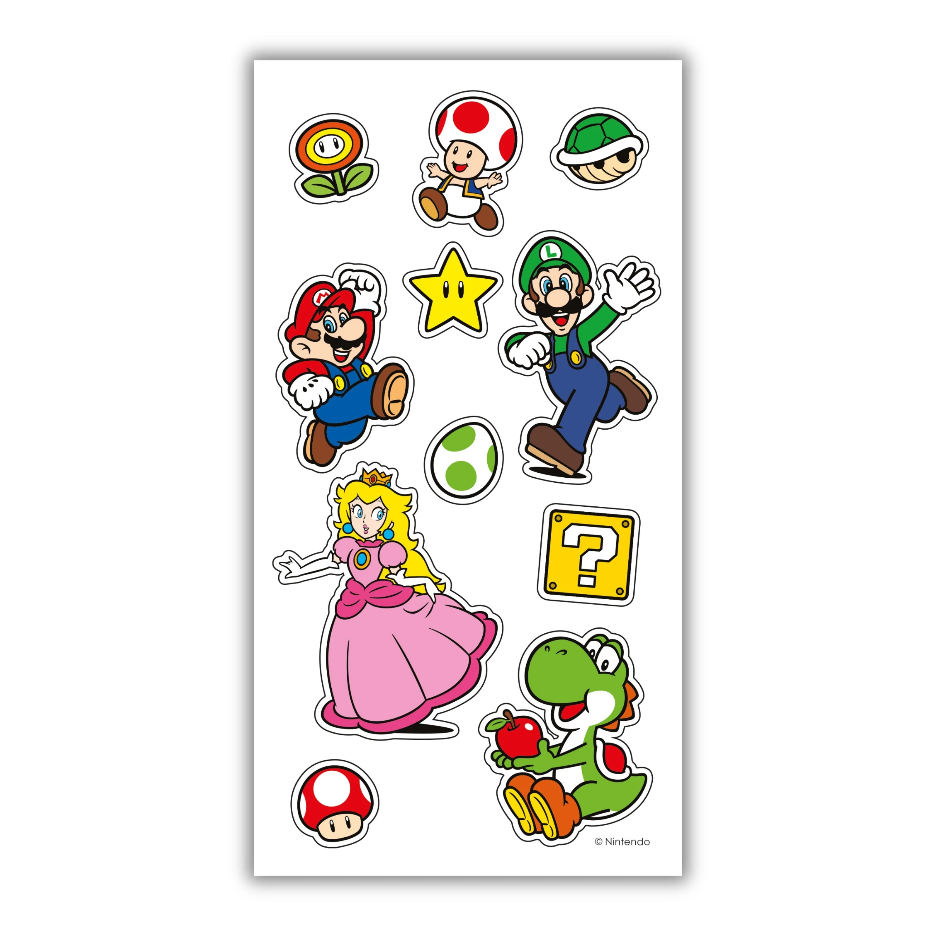 Super Mario Sticker Birthday Card - Image 2