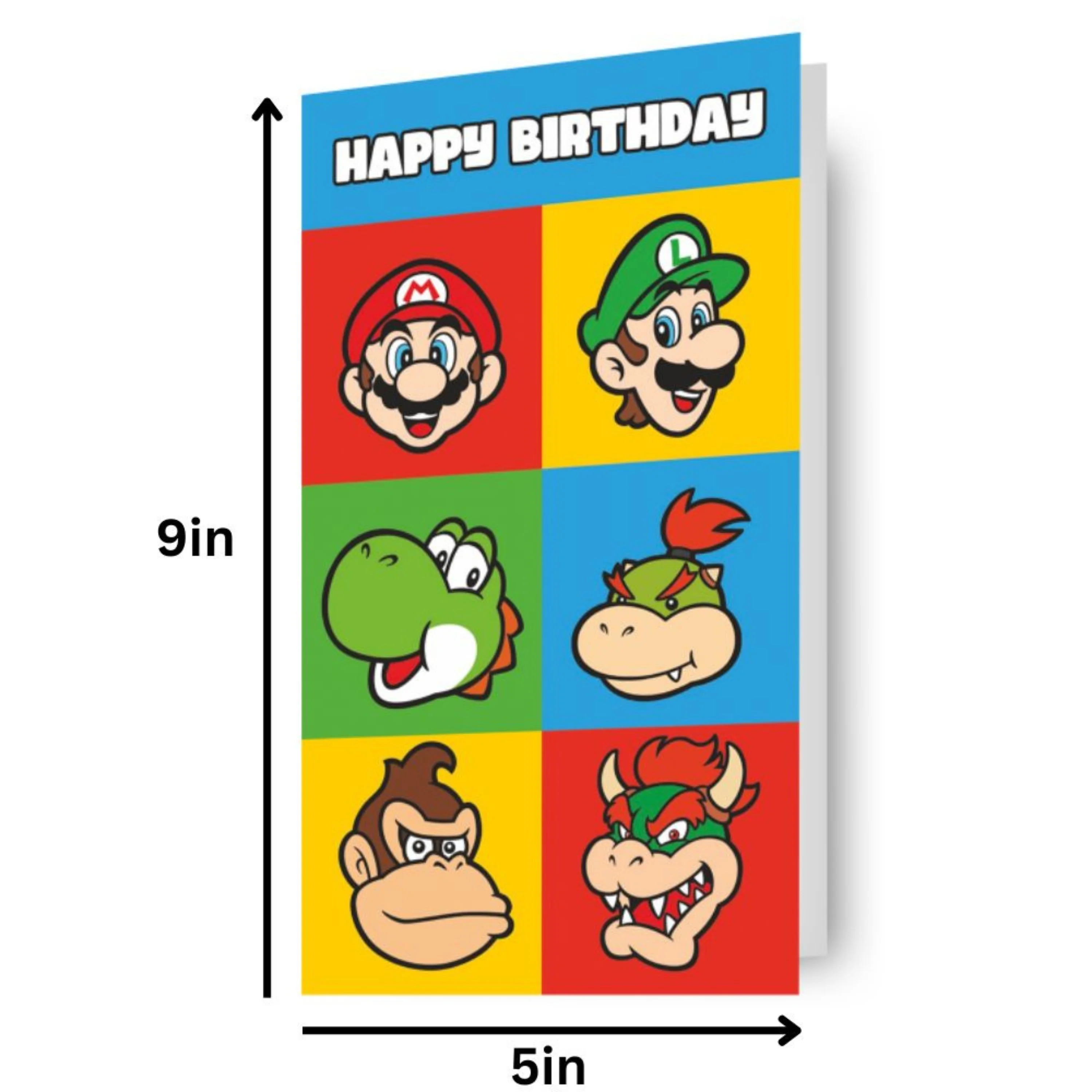 Super Mario Sticker Birthday Card - Image 4