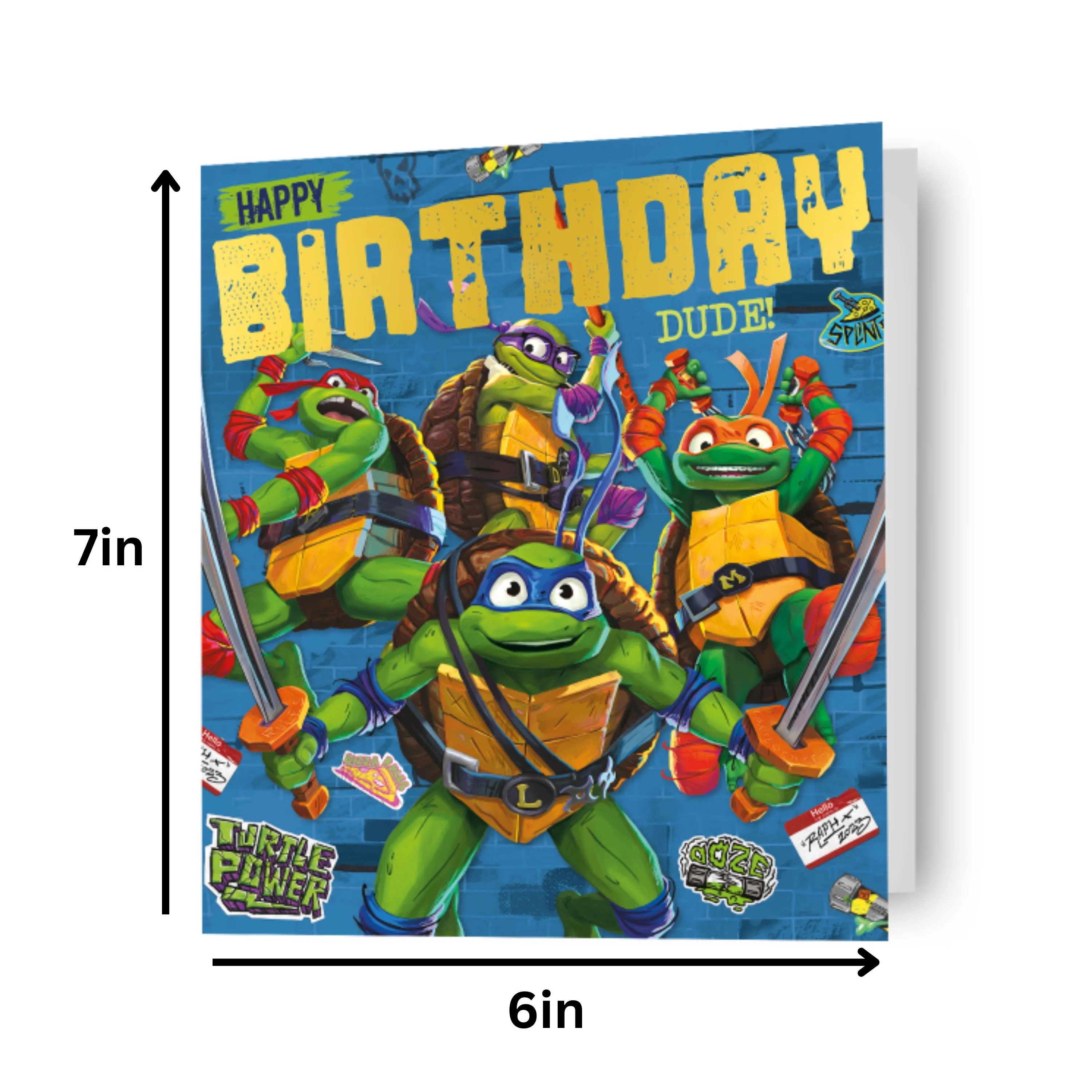 Teenage Mutant Ninja Turtles Movie 'Happy Birthday' Card - Image 3