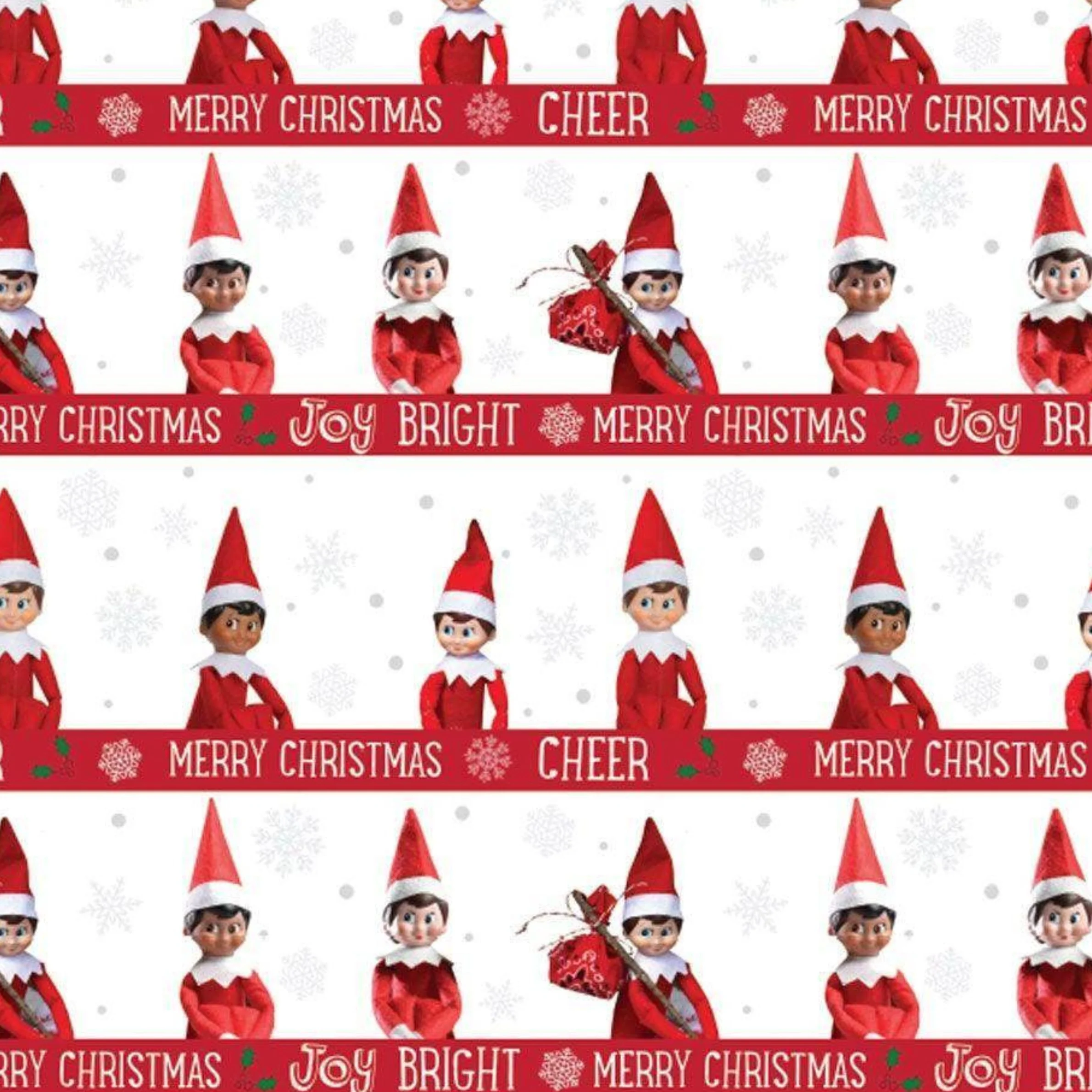 Elf on the Shelf Christmas 2 Sheets & 2 Tags Gift Wrap - Image 3