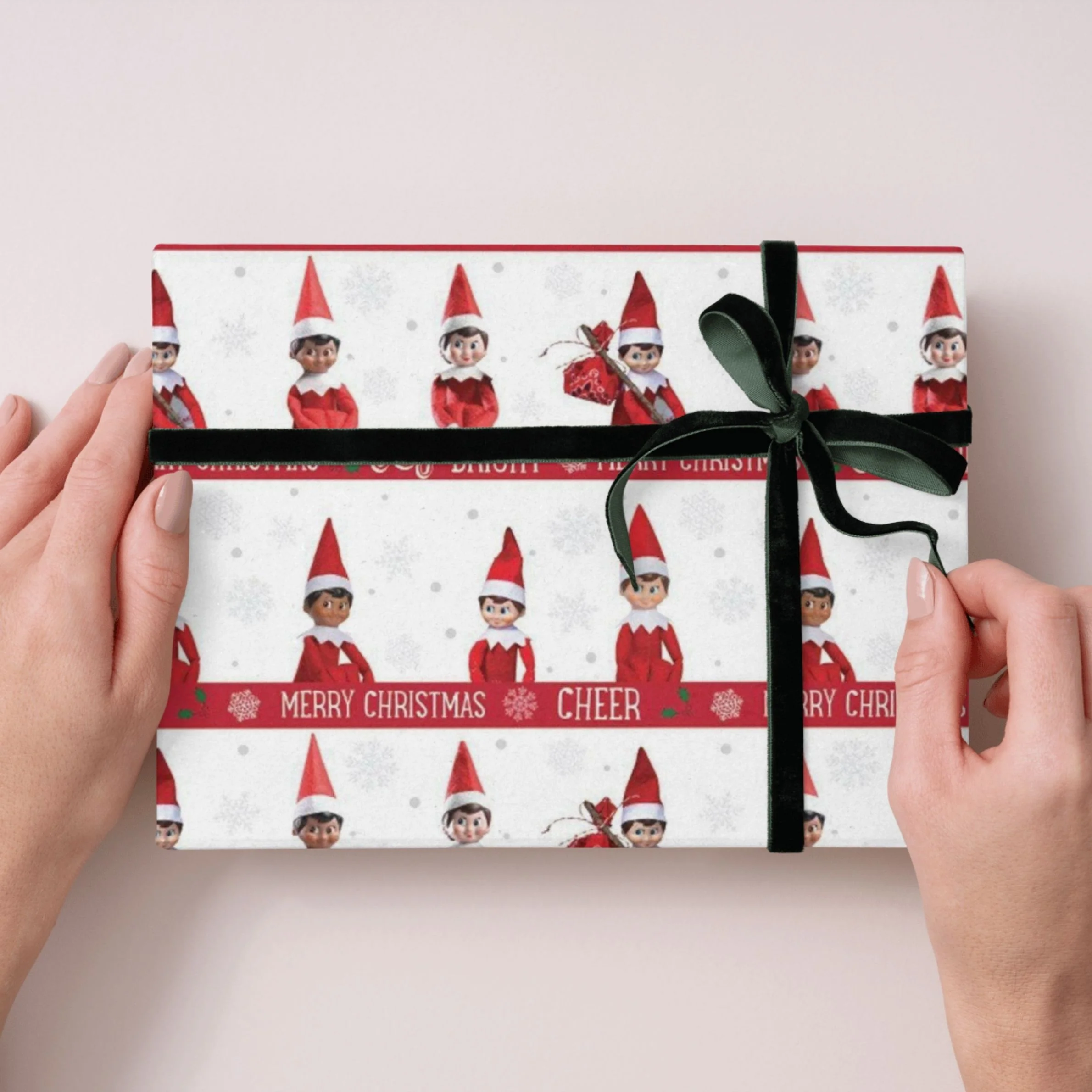 Elf on the Shelf Christmas 2 Sheets & 2 Tags Gift Wrap - Image 4