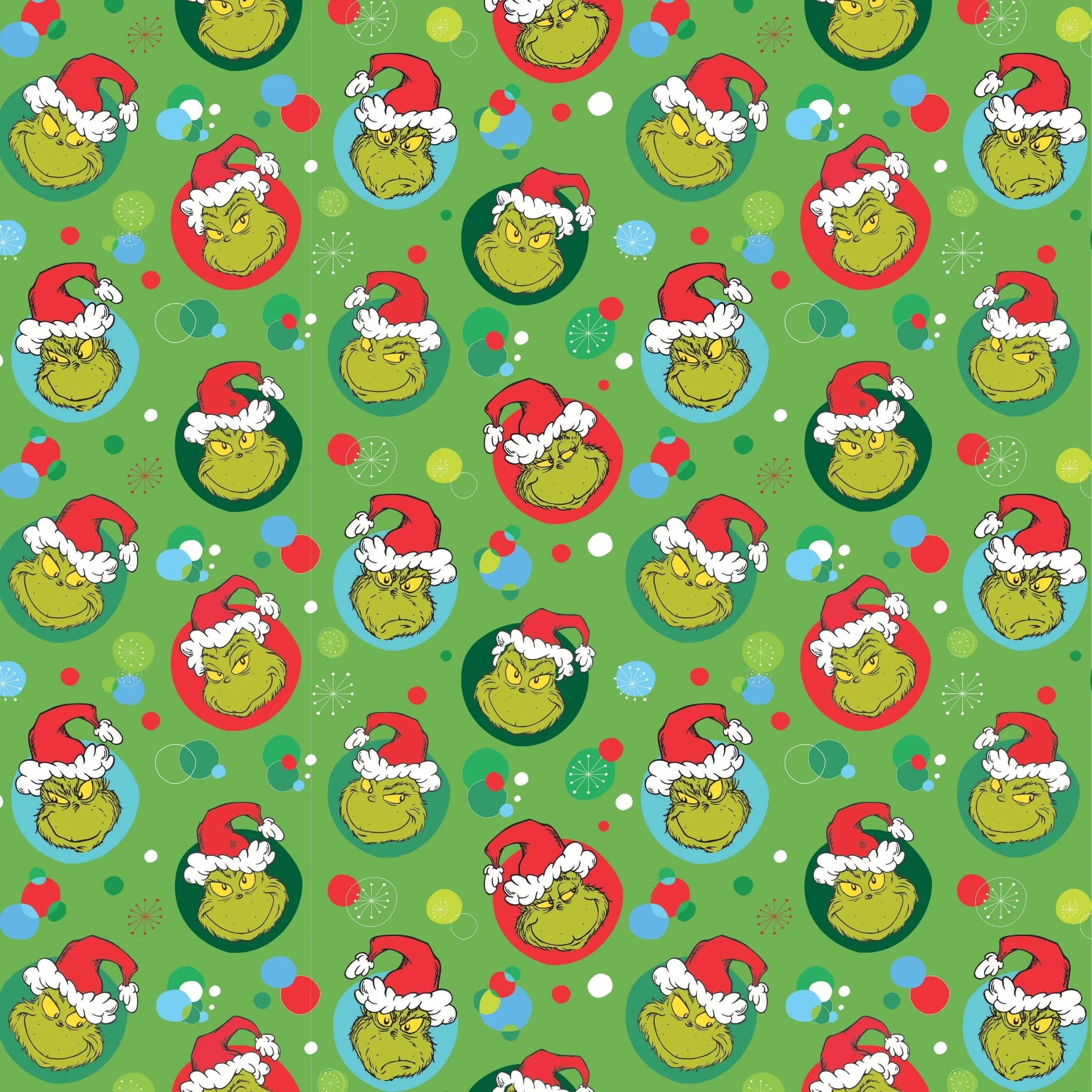 The Grinch Christmas 4m Roll Wrapping Paper - 3 Pack Bundle - Image 3