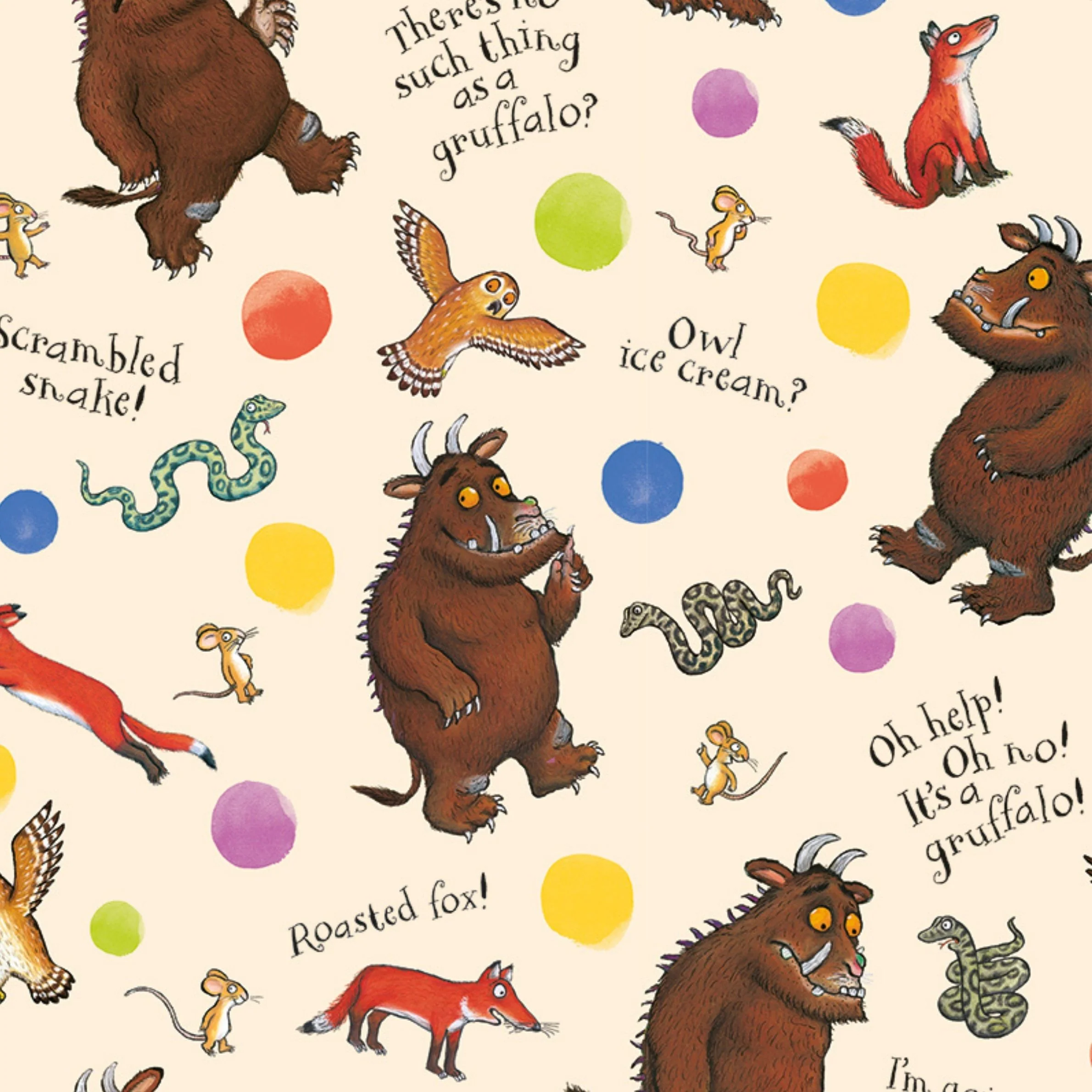 The Gruffalo 2 Sheets & 2 Tags Gift Wrap - Image 3