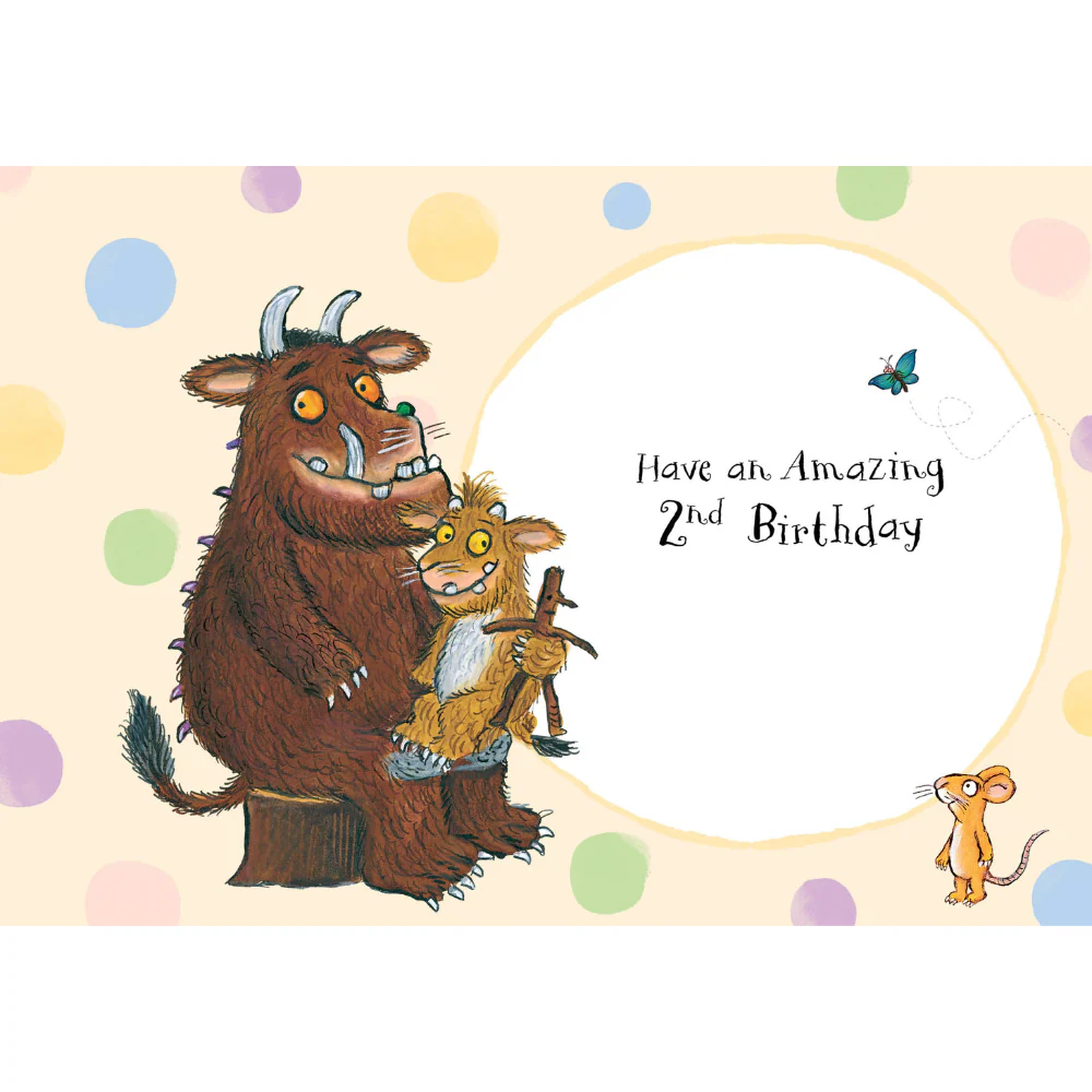 The Gruffalo Age 2 Birthday Card - Image 4