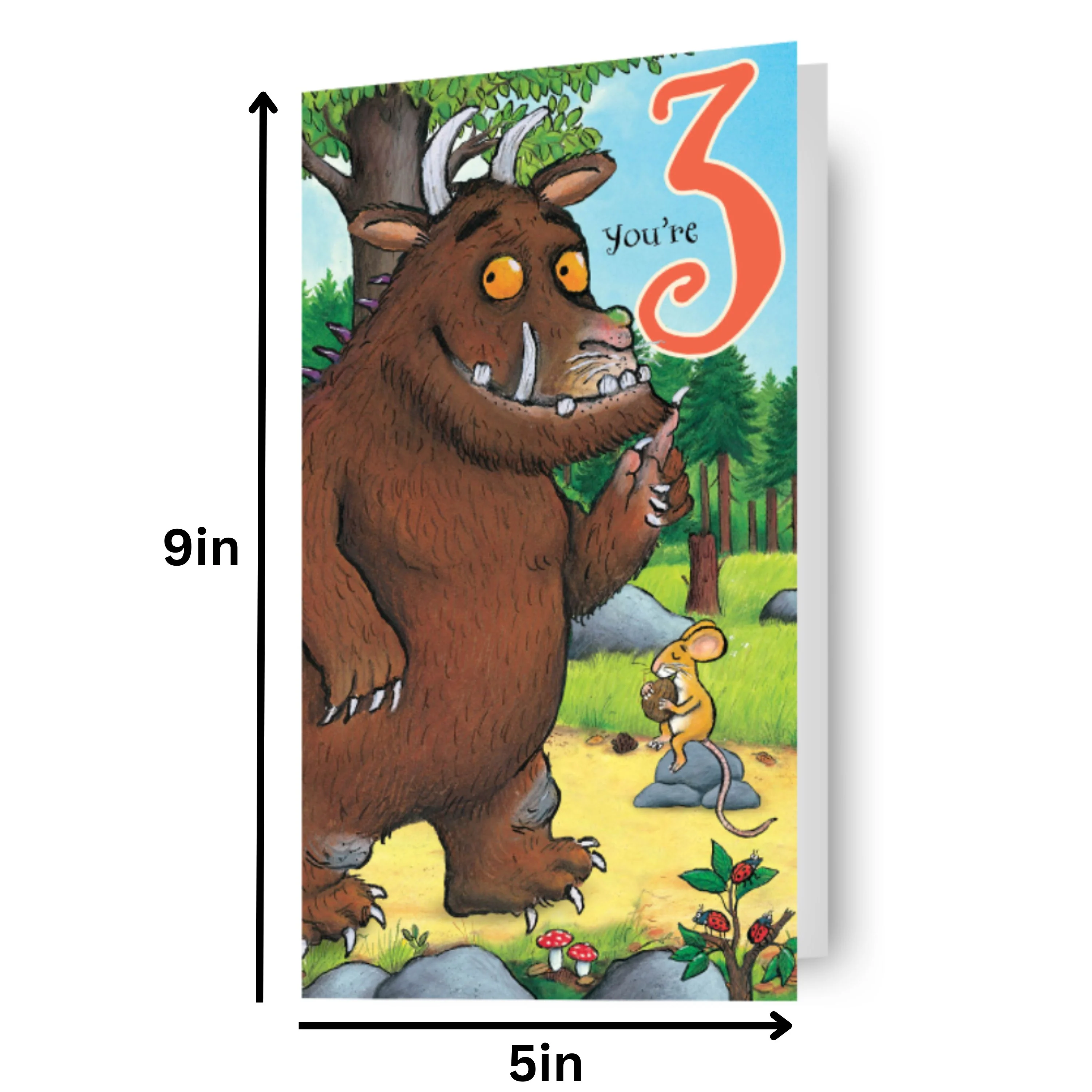 The Gruffalo Age 3 Birthday Card - Image 3
