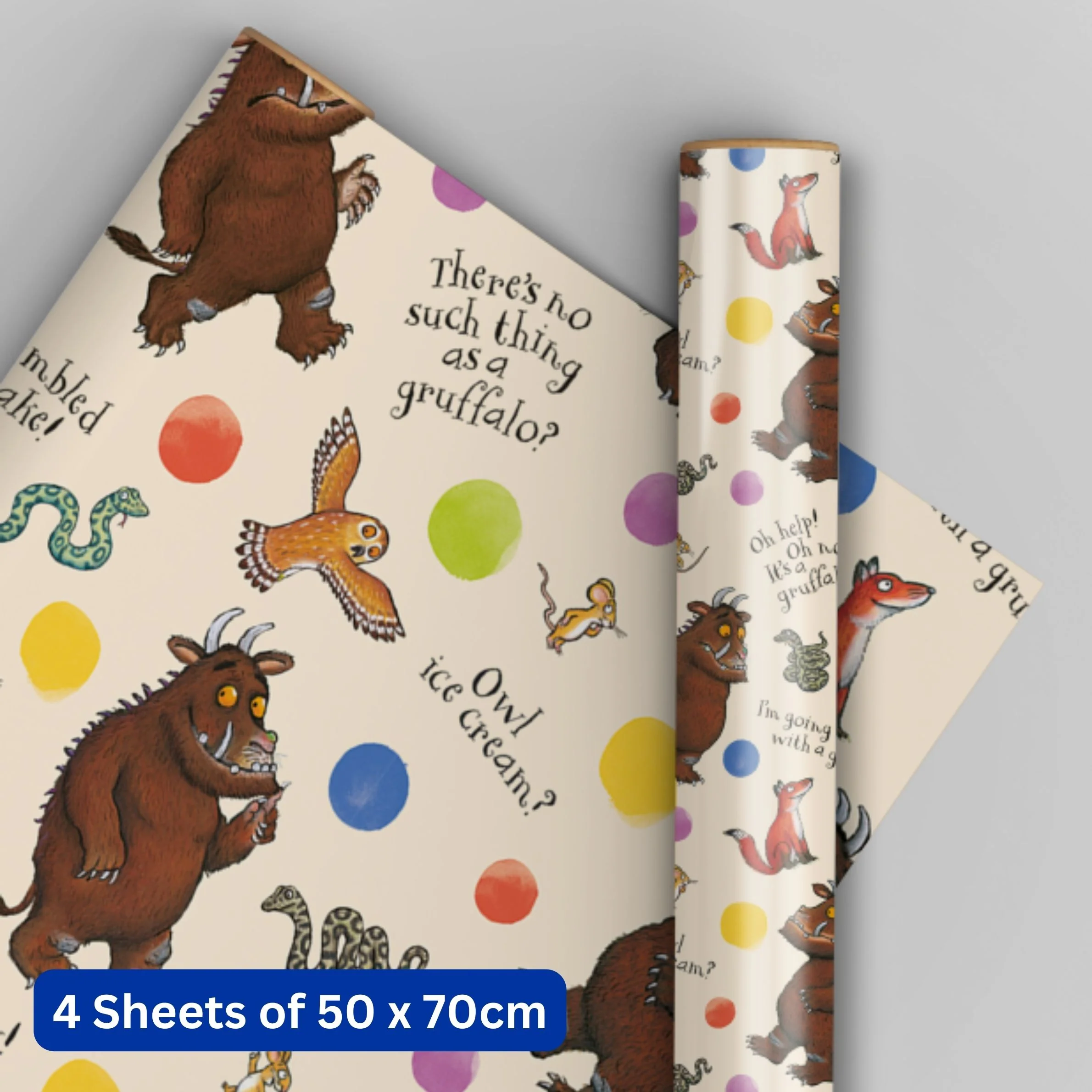 The Gruffalo 4 Sheets & 4 Tags Gift Wrap Bundle