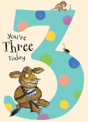 The Gruffalo Age 3 Birthday Card - Image 3
