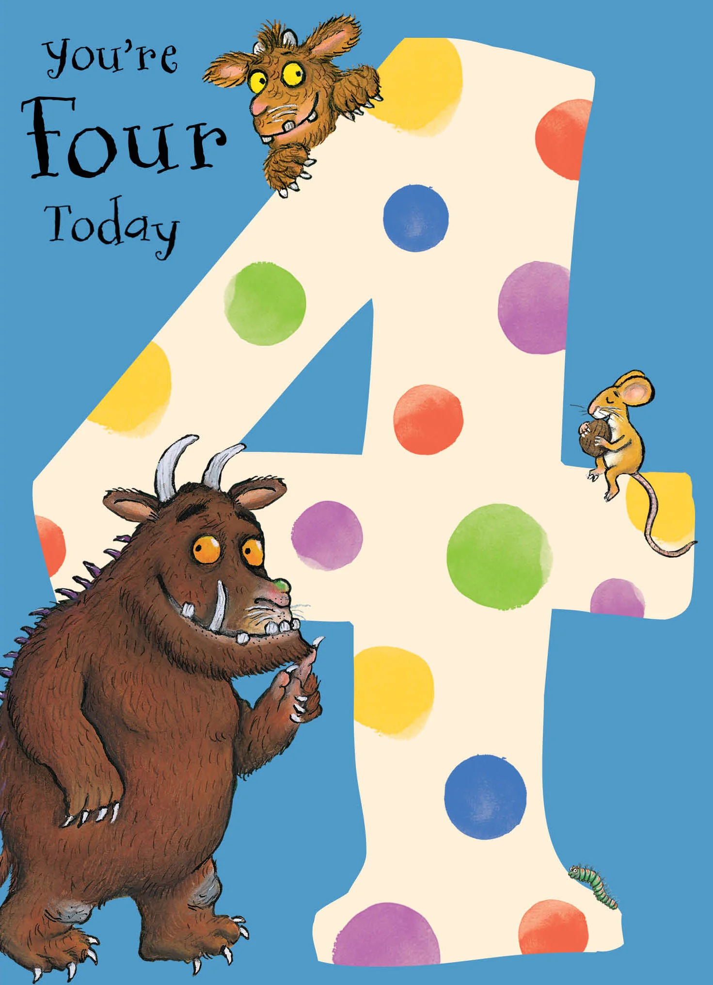 The Gruffalo Age 4 Birthday Card - Image 3