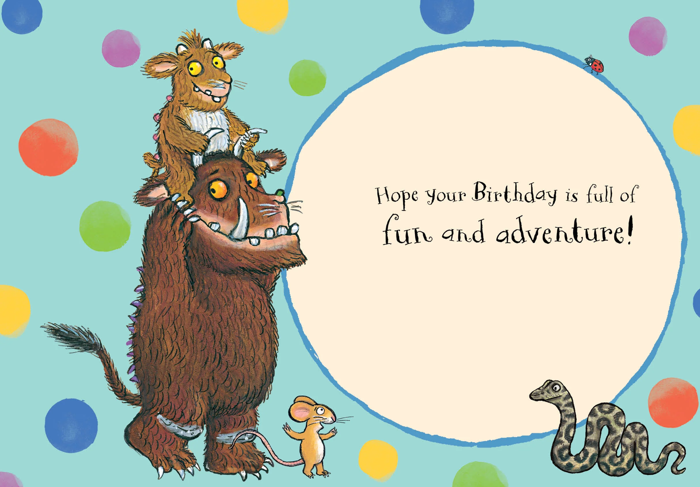 The Gruffalo Age 4 Birthday Card - Image 4