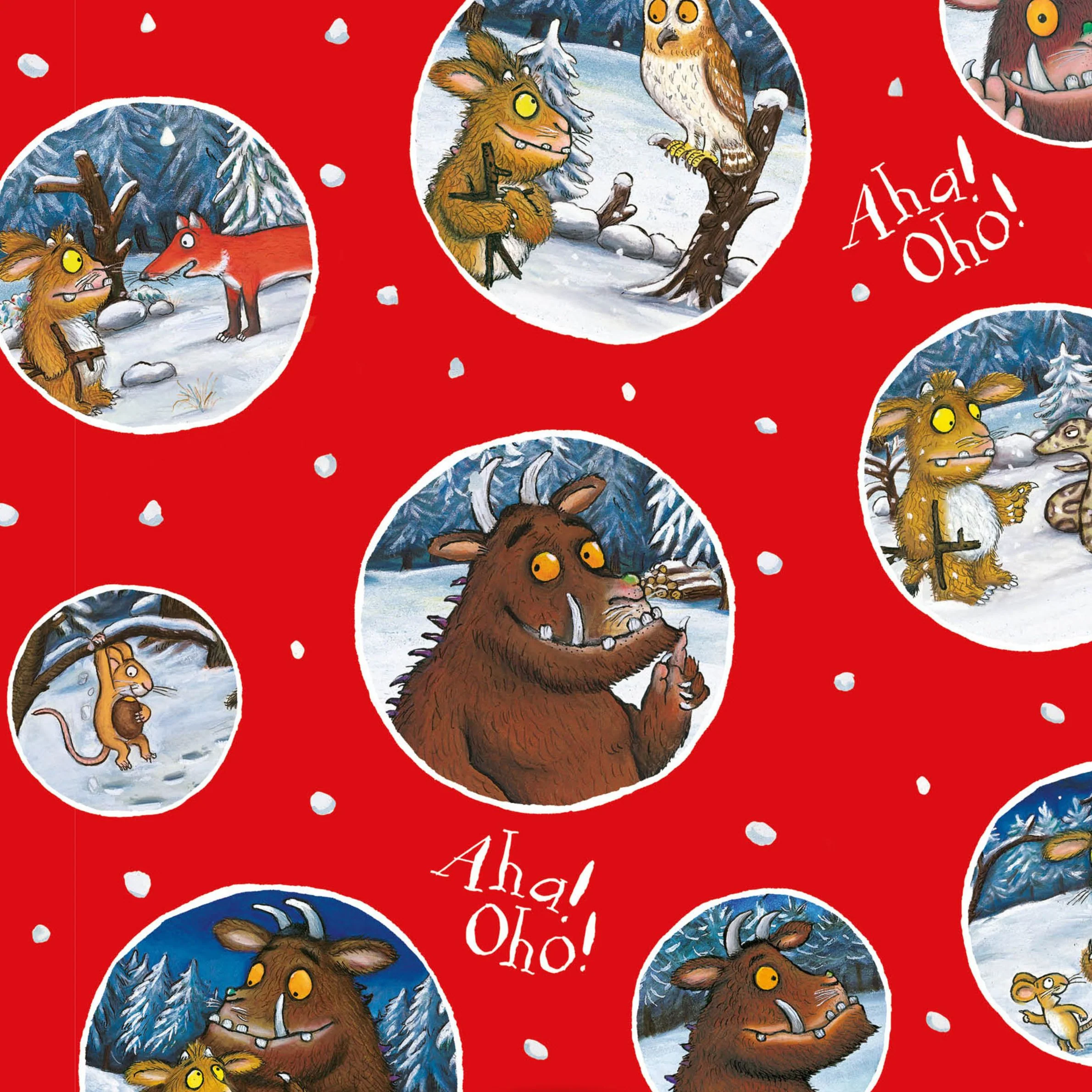 The Gruffalo Christmas 2 Sheets & 2 Tags Gift Wrap - Image 3