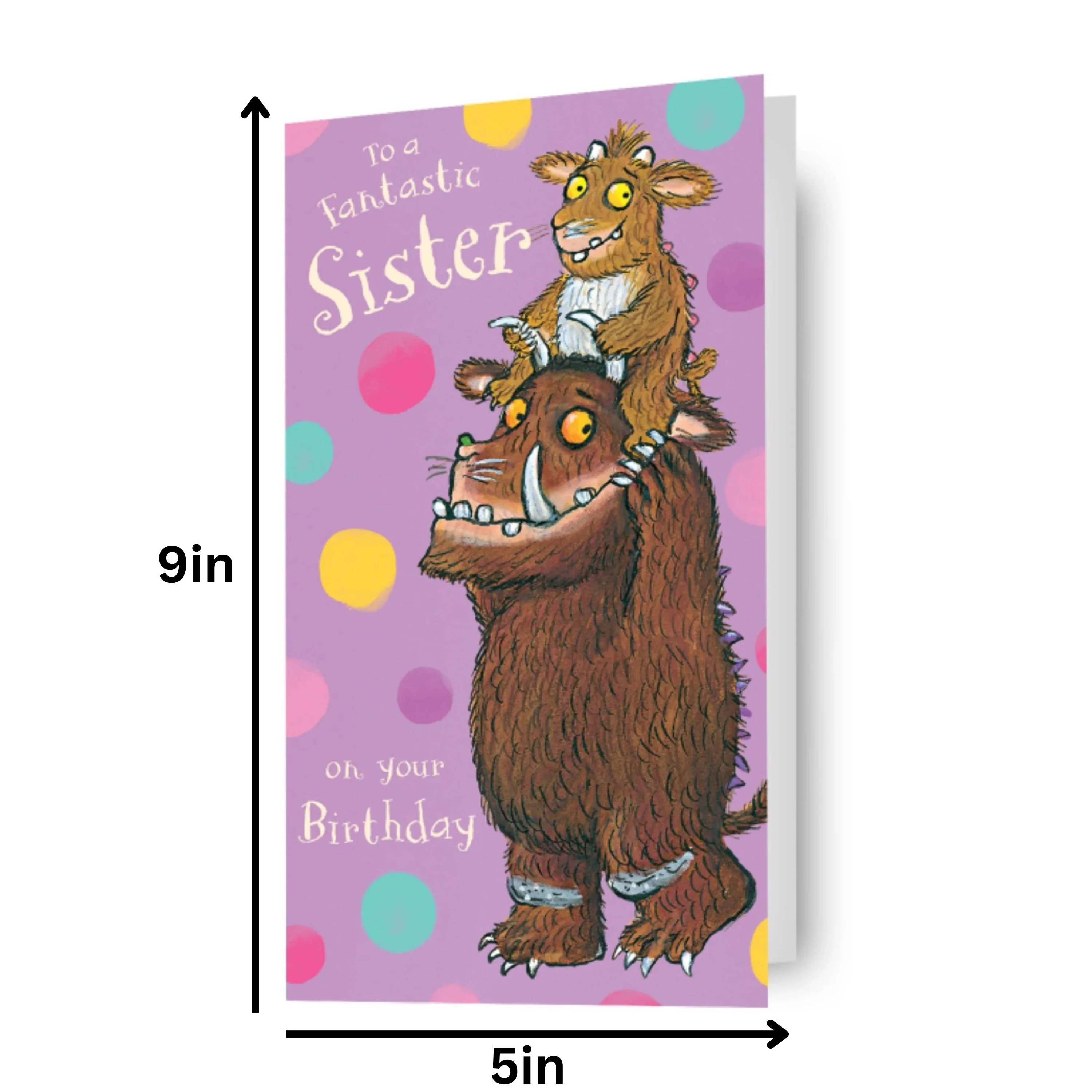 The Gruffalo 'Fantastic Sister' Birthday Card - Image 2
