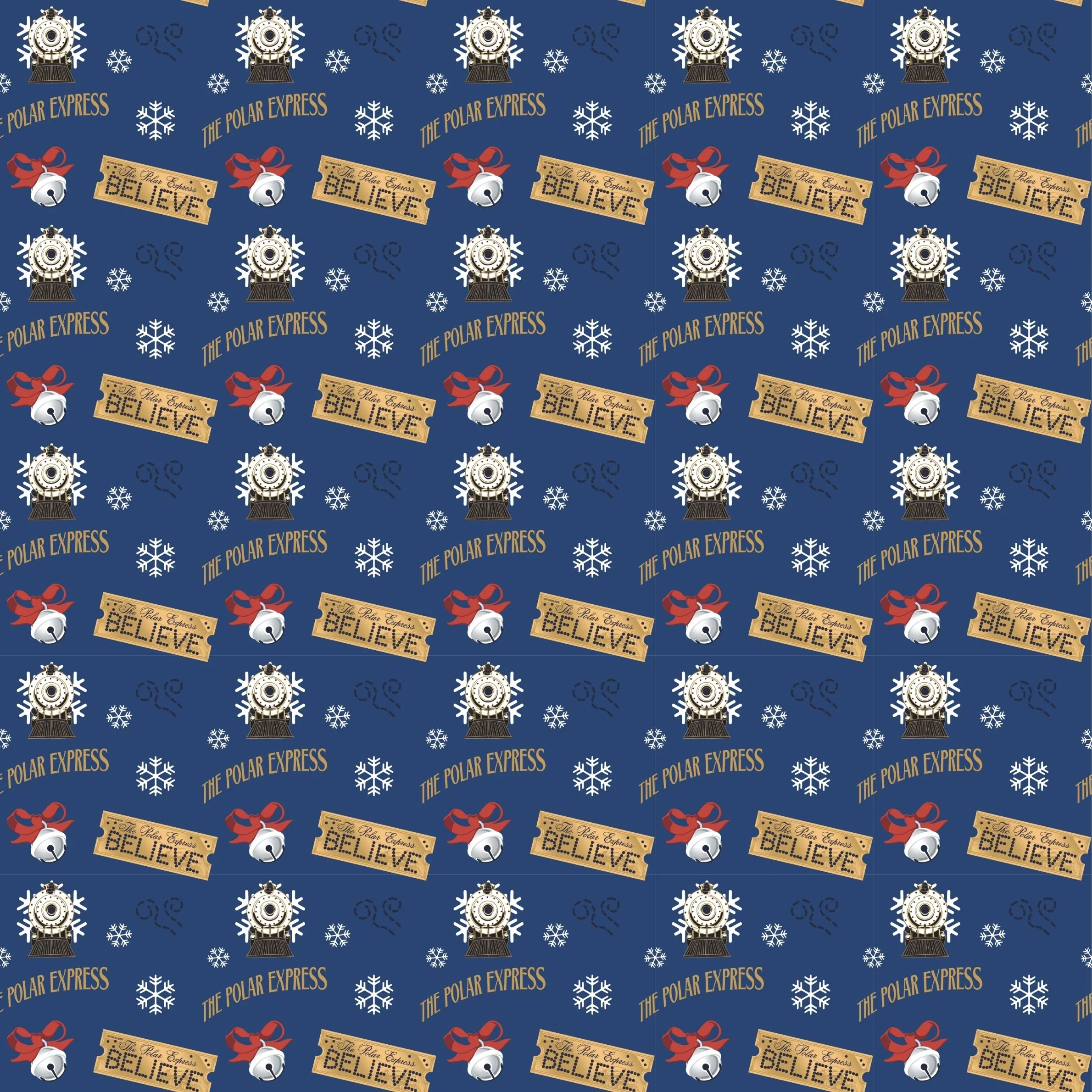 The Polar Express Wrapping Paper 4m Roll - 3 Pack Bundle - Image 2
