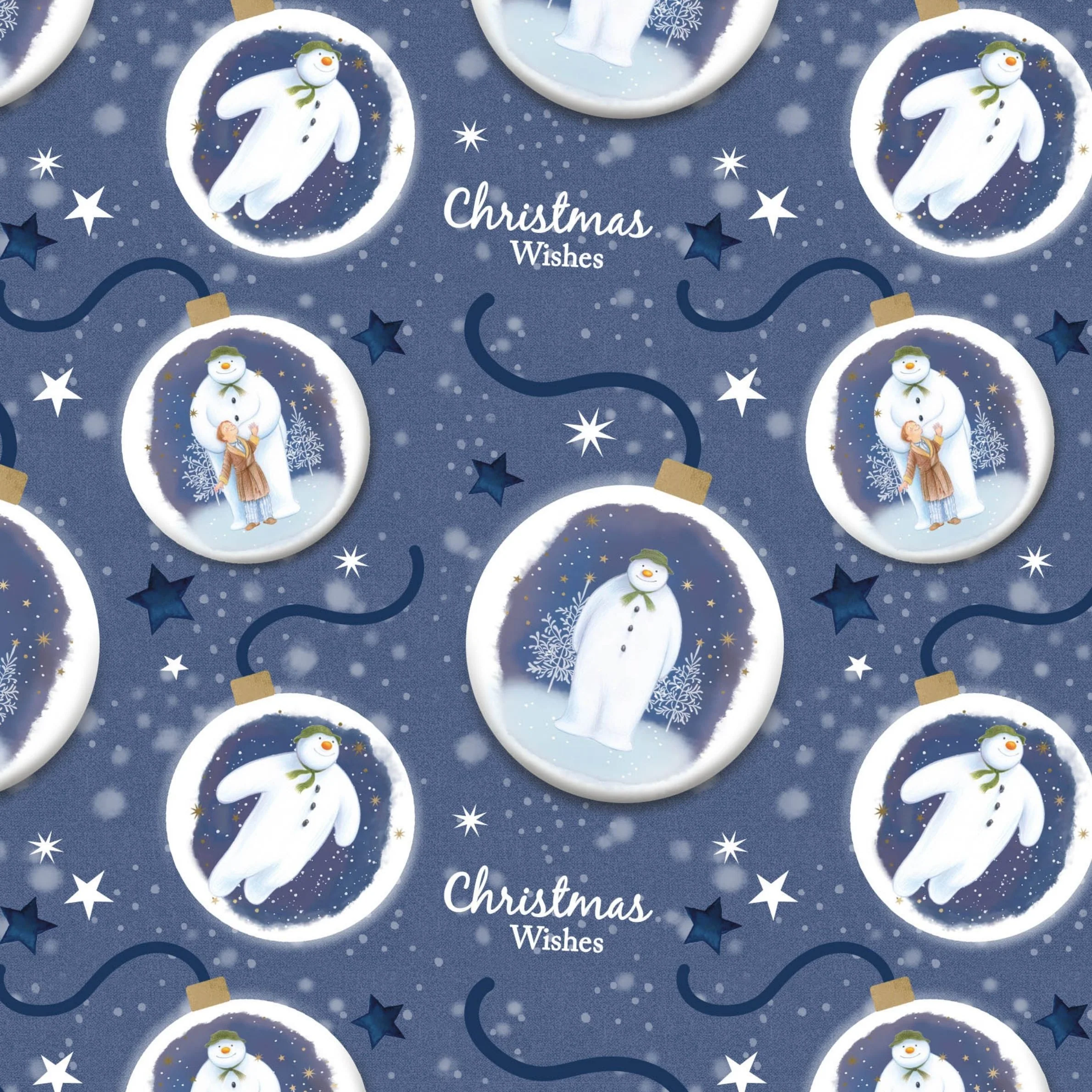 The Snowman Christmas 4m Roll Wrapping Paper - 3 Pack Bundle - Image 2