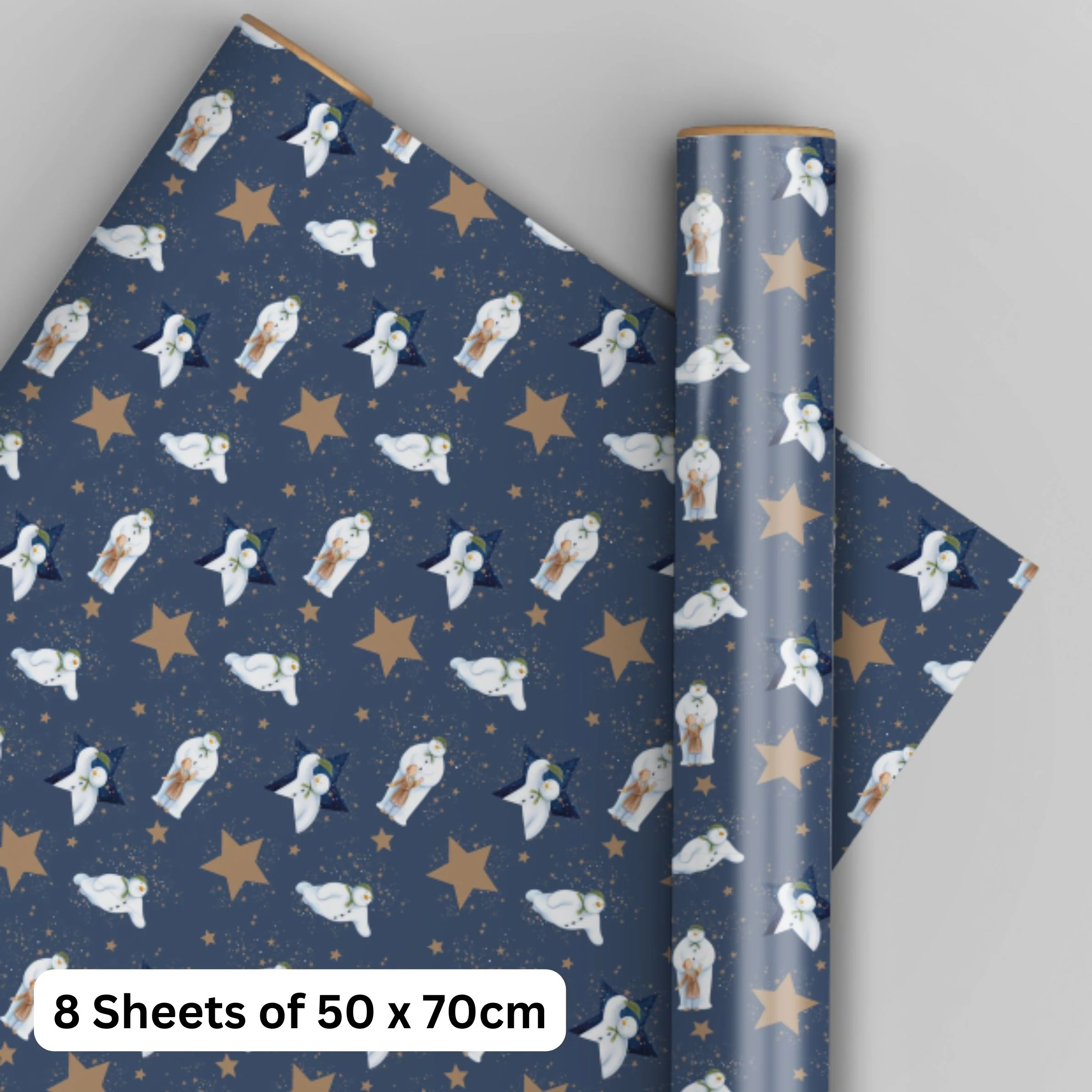 The Snowman Christmas 8 Sheets & 8 Tags Gift Wrap Bundle
