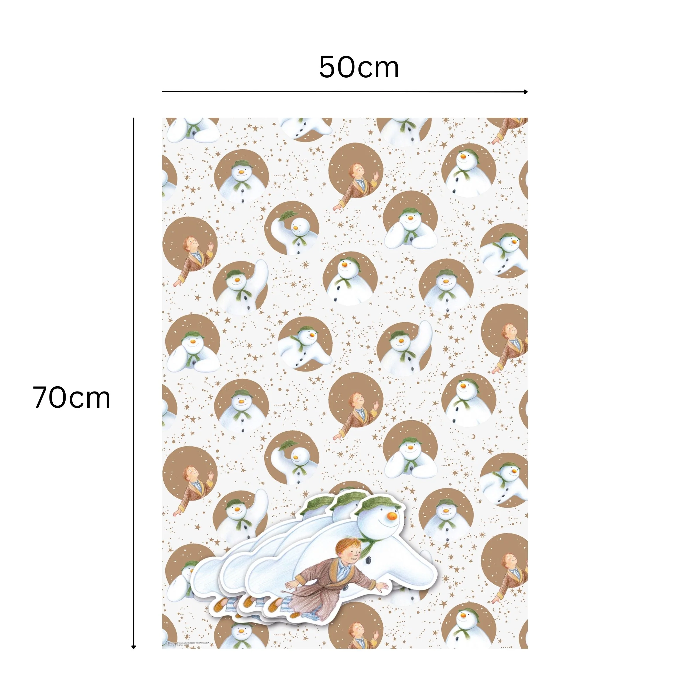 The Snowman Christmas 8 Sheets & 8 Tags Gift Wrap Bundle - Image 2