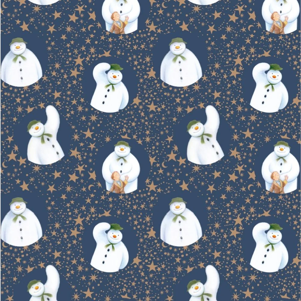 The Snowman Christmas 4m Roll Wrapping Paper - Image 3