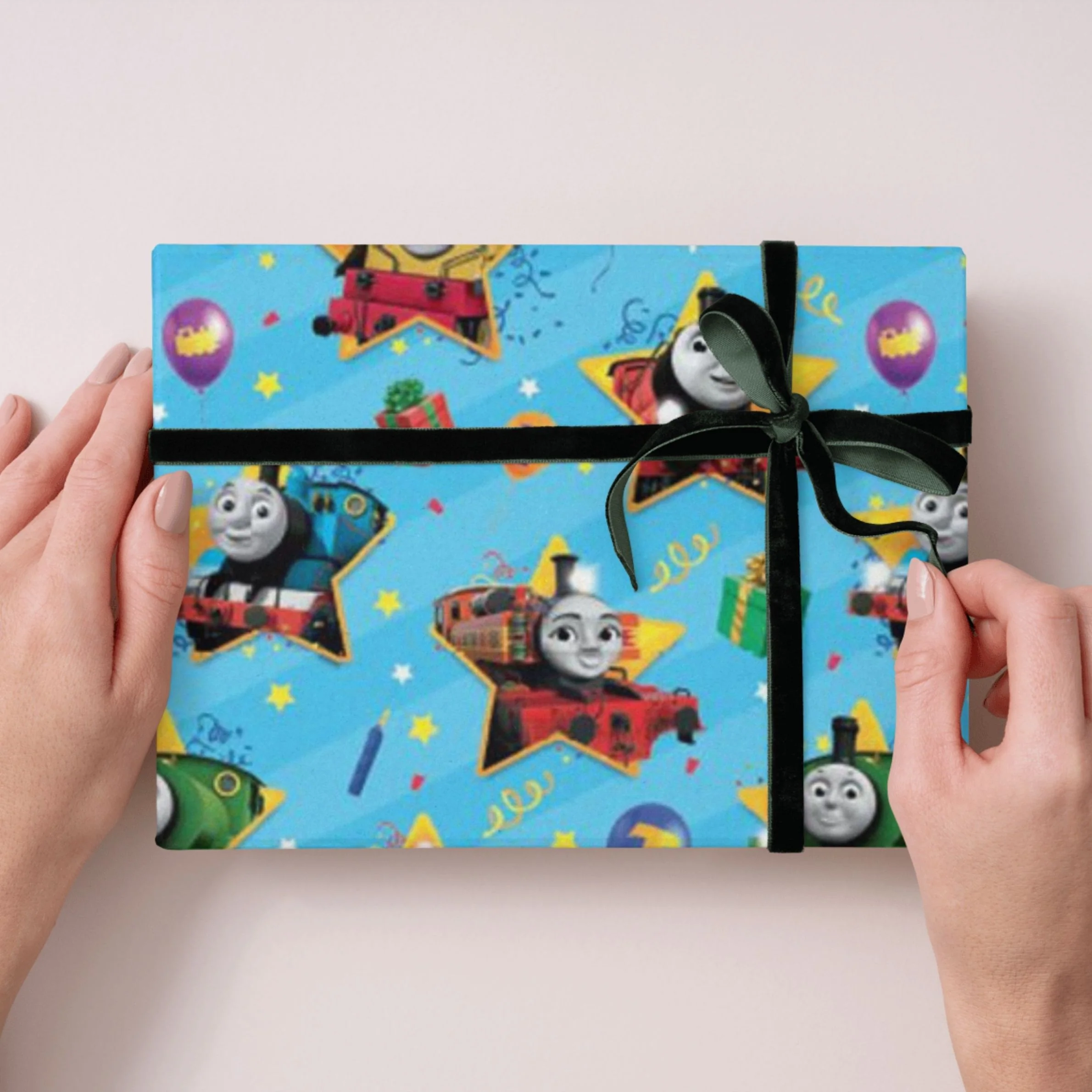 Thomas & Friends 4 Sheets & 4 Tags Gift Wrap Bundle - Image 3