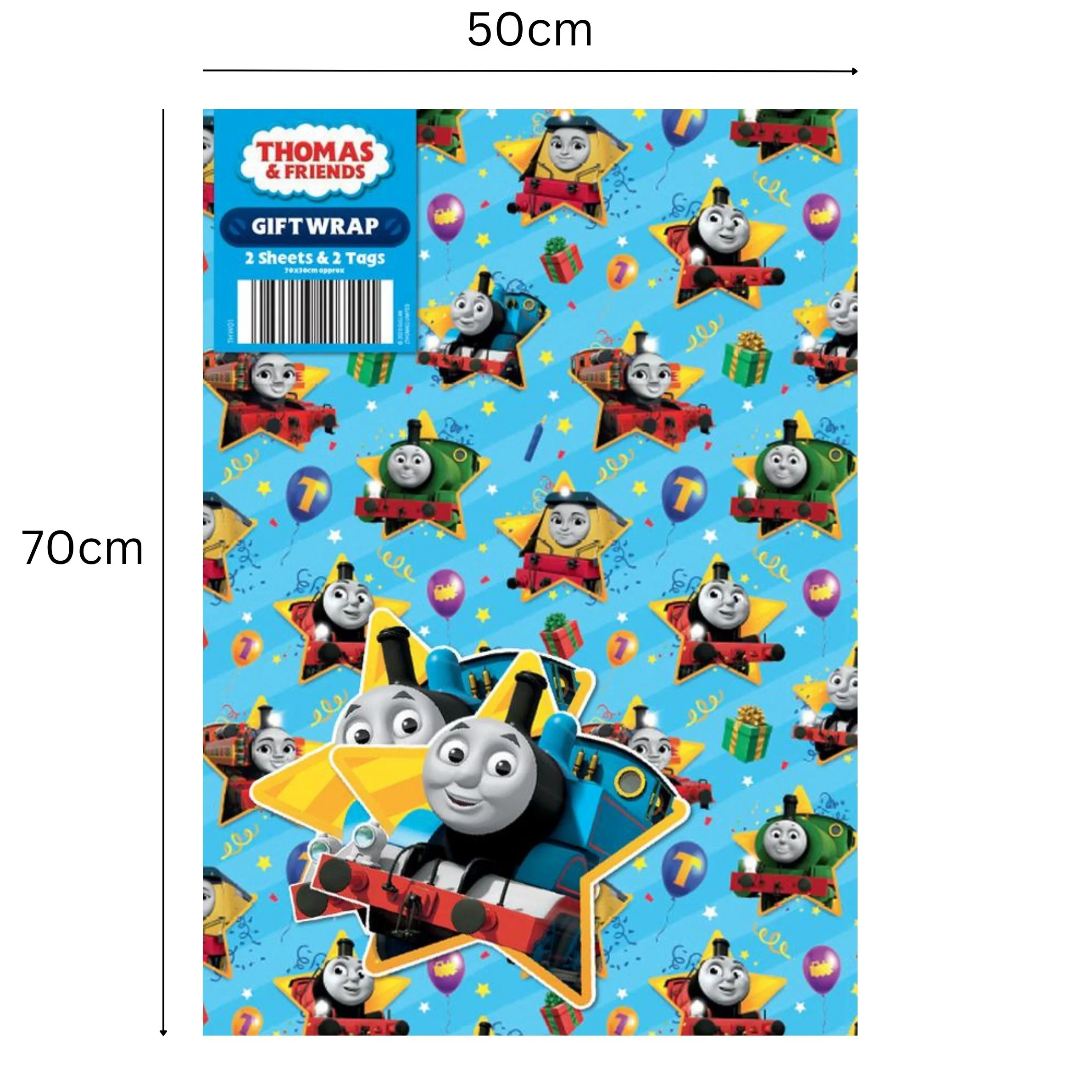 Thomas & Friends 4 Sheets & 4 Tags Gift Wrap Bundle - Image 4