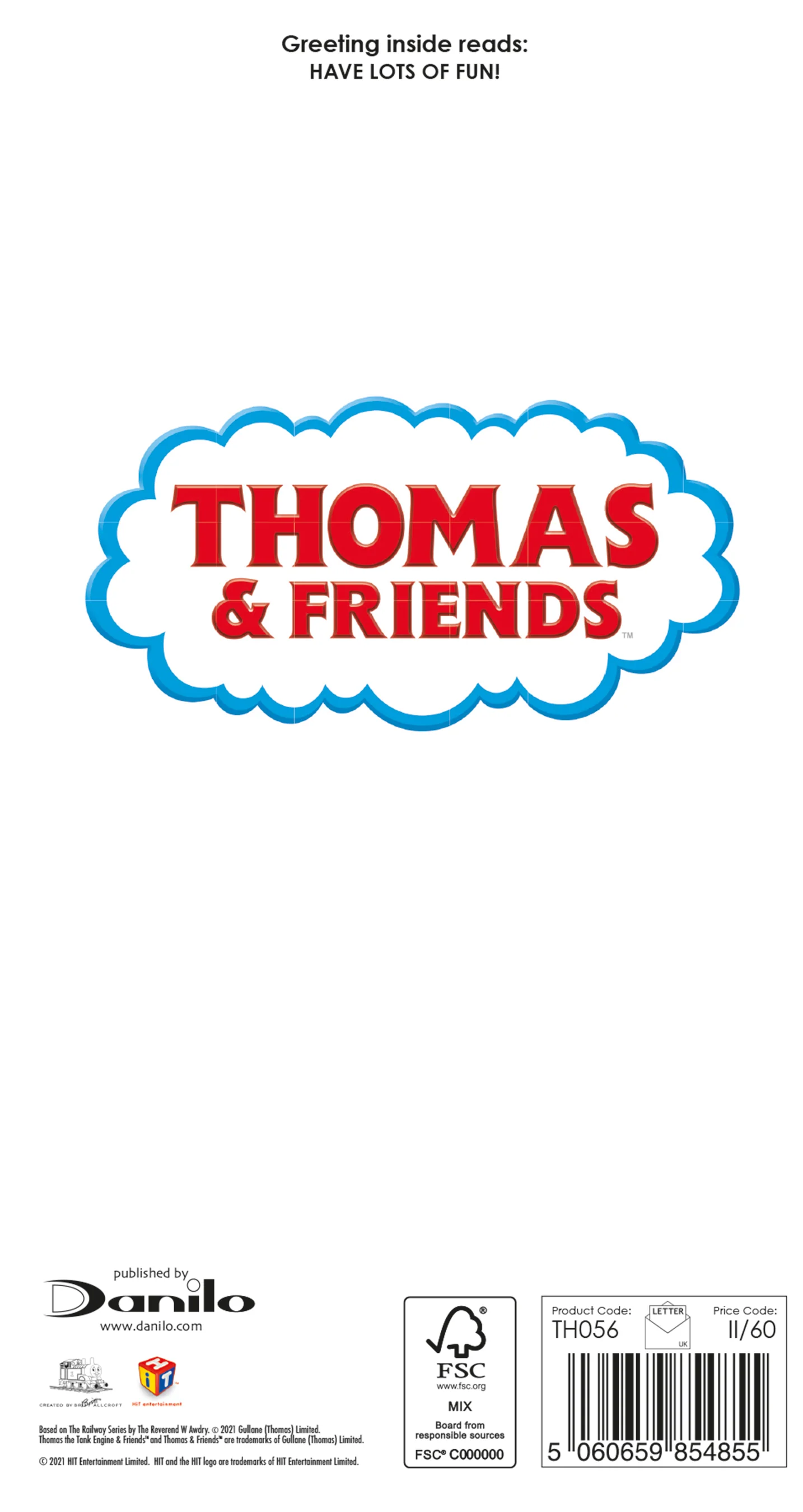 Thomas & Friends Age 2 Birthday Card - Image 3