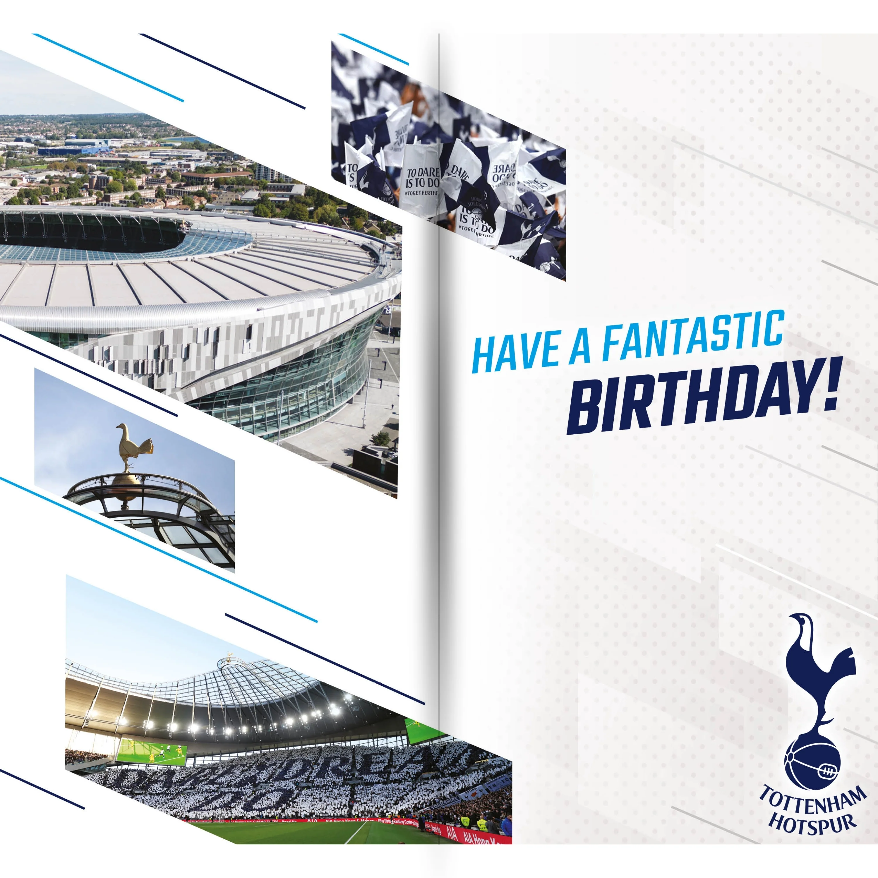 Tottenham Hotspur FC Personalise Birthday Card With Sticker Sheet - Image 4