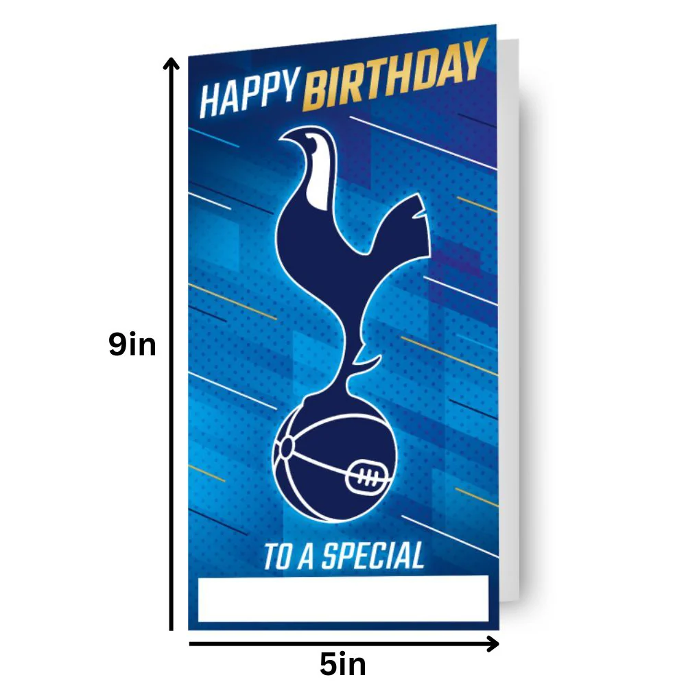 Tottenham Hotspur FC Personalise Birthday Card With Sticker Sheet - Image 5
