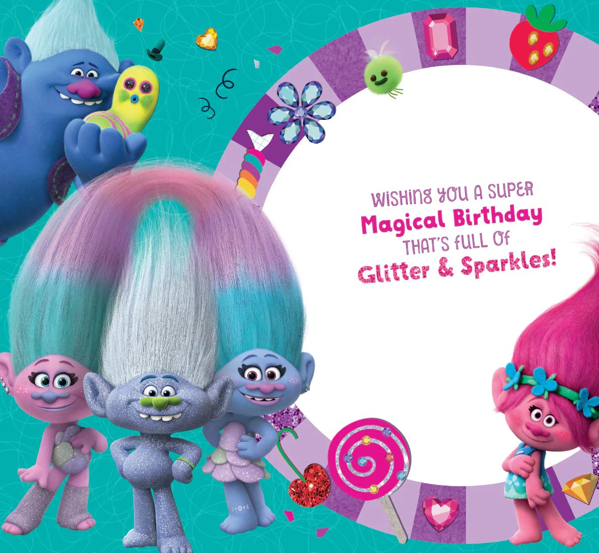 Trolls Age 7 Birthday Card - Image 4