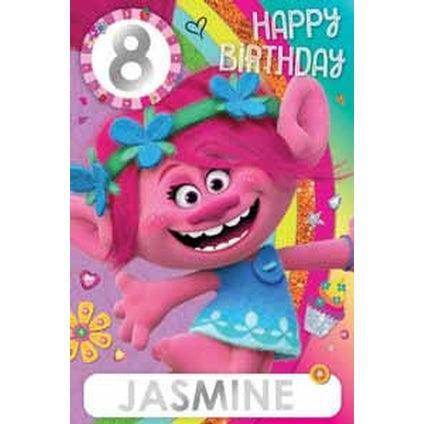 Trolls Personalise Birthday Card With Sticker Sheet - Image 2