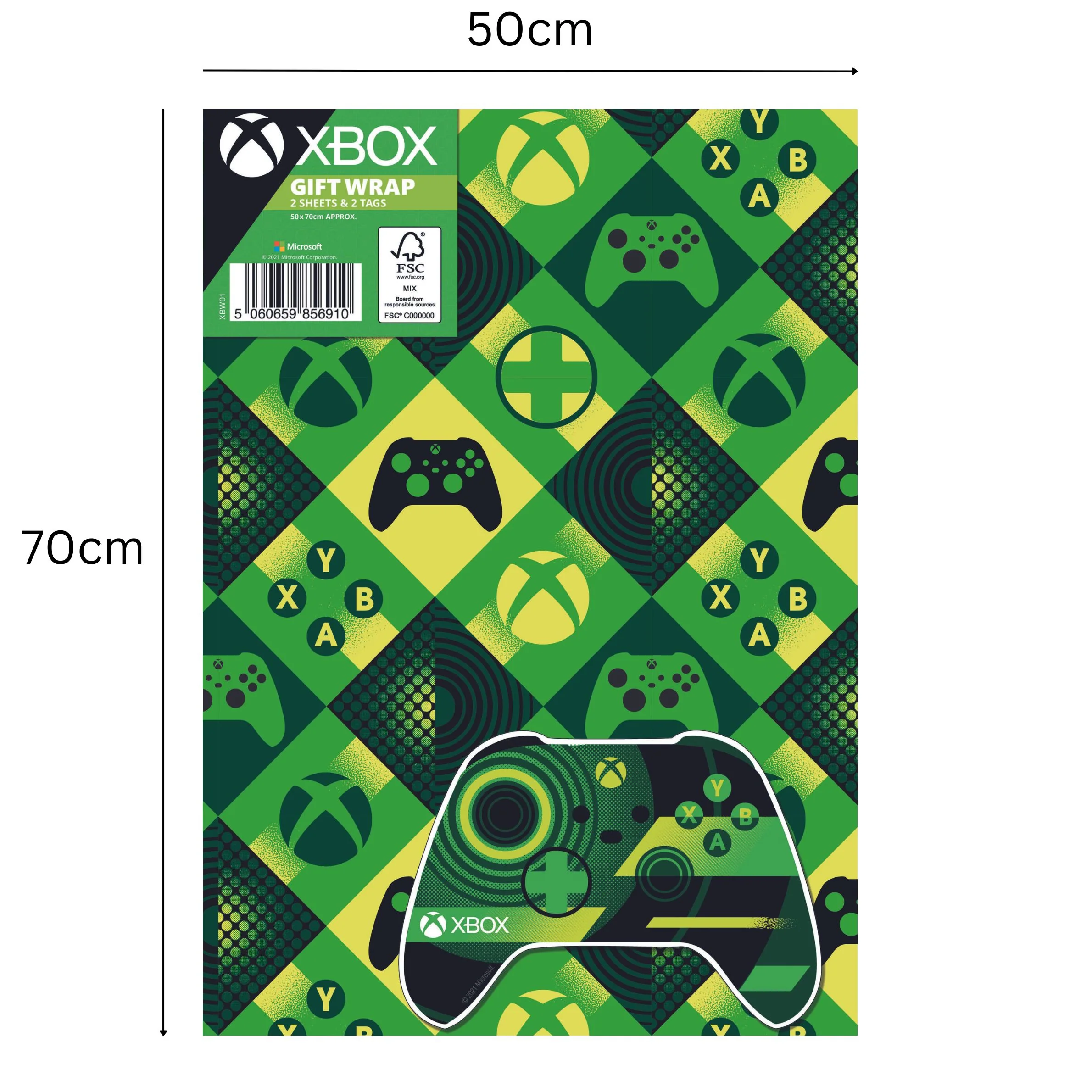 XBOX 2 Sheets & 2 Tags Gift Wrap - Image 2