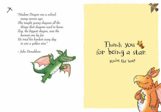 Zog Thank You Teacher Card - Image 4